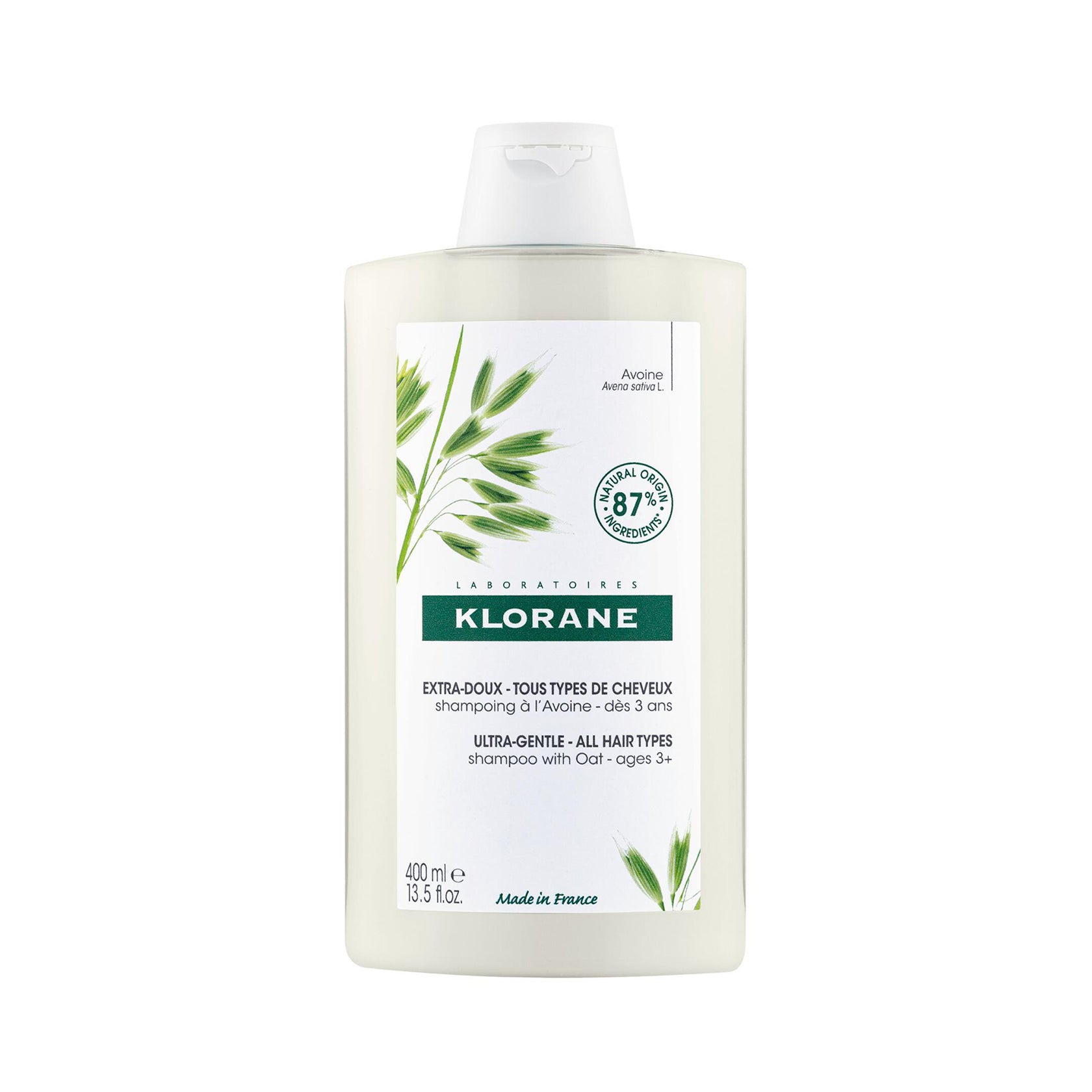 Klorane Ultra-Gentle Shampoo with Oat Milk 400ml (13.53fl oz)