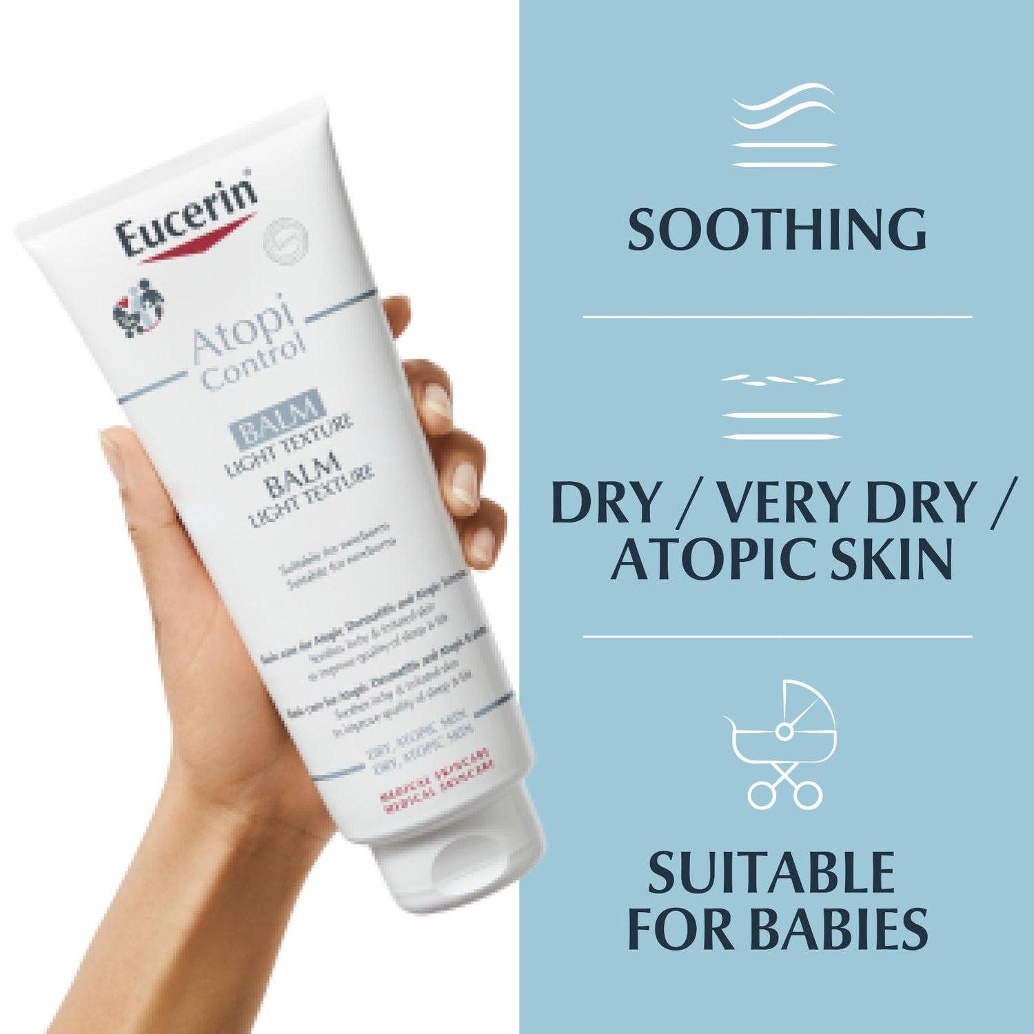 Eucerin AtopiControl Balm Light Texture 400ml (13.53fl oz)