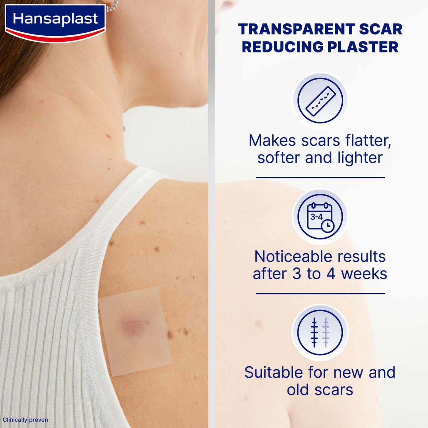 Hansaplast Scar Reducer Self-Adhesive Patches x21