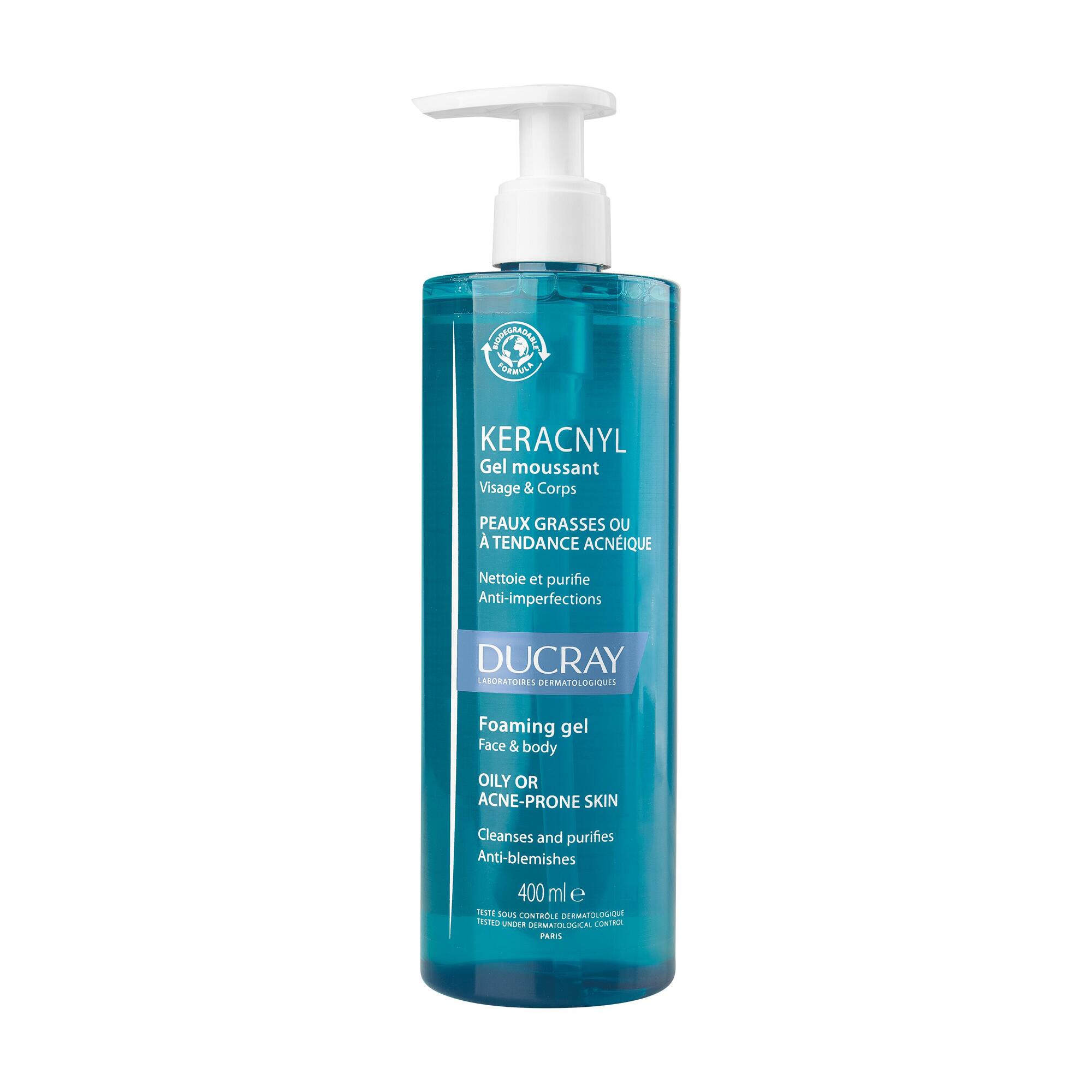 Ducray Keracnyl Foaming Gel Acne-Prone Skin 400ml (13.53fl oz)