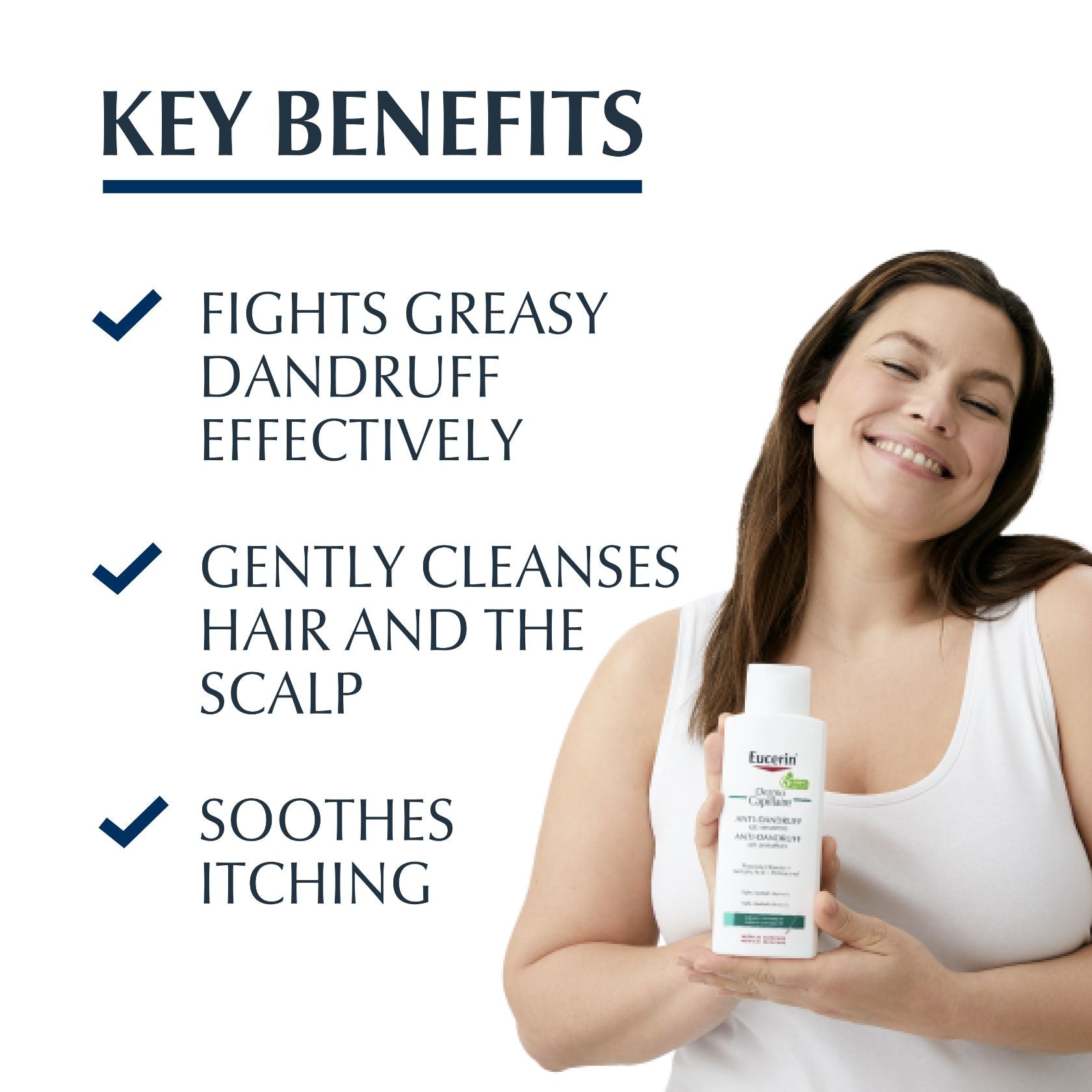 Eucerin DermoCapillaire Anti-Dandruff Gel Shampoo 250ml (8.45floz)