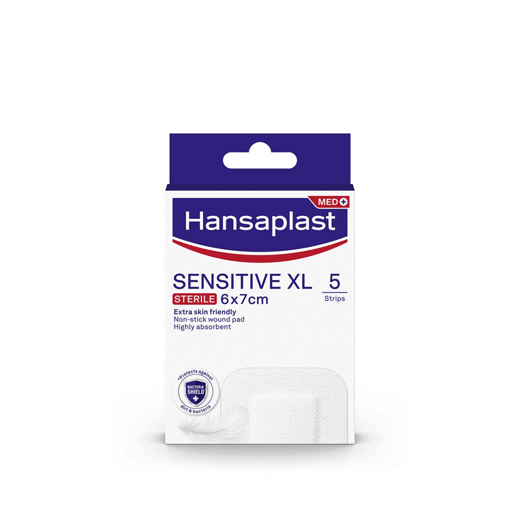 Hansaplast Med+ Sensitive XL Sterile Plasters x5