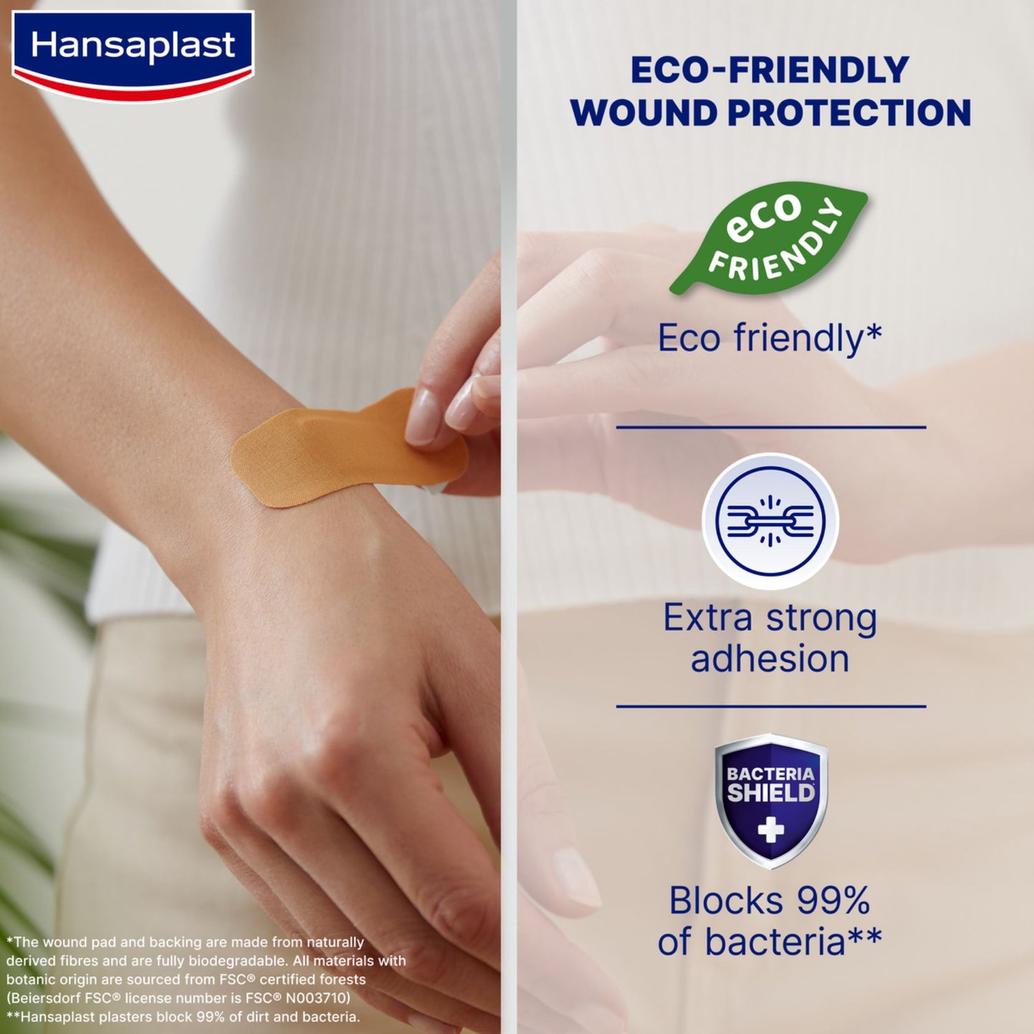 Hansaplast Green & Protect Plasters x20