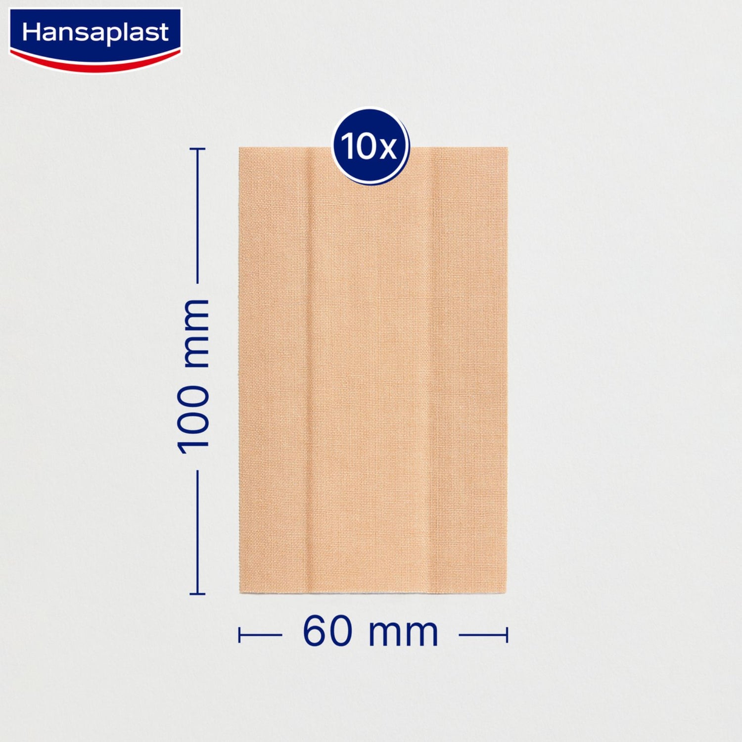 Hansaplast Green & Protect Plasters 1mx6cm x10 (10x1.1ydx2.4in)