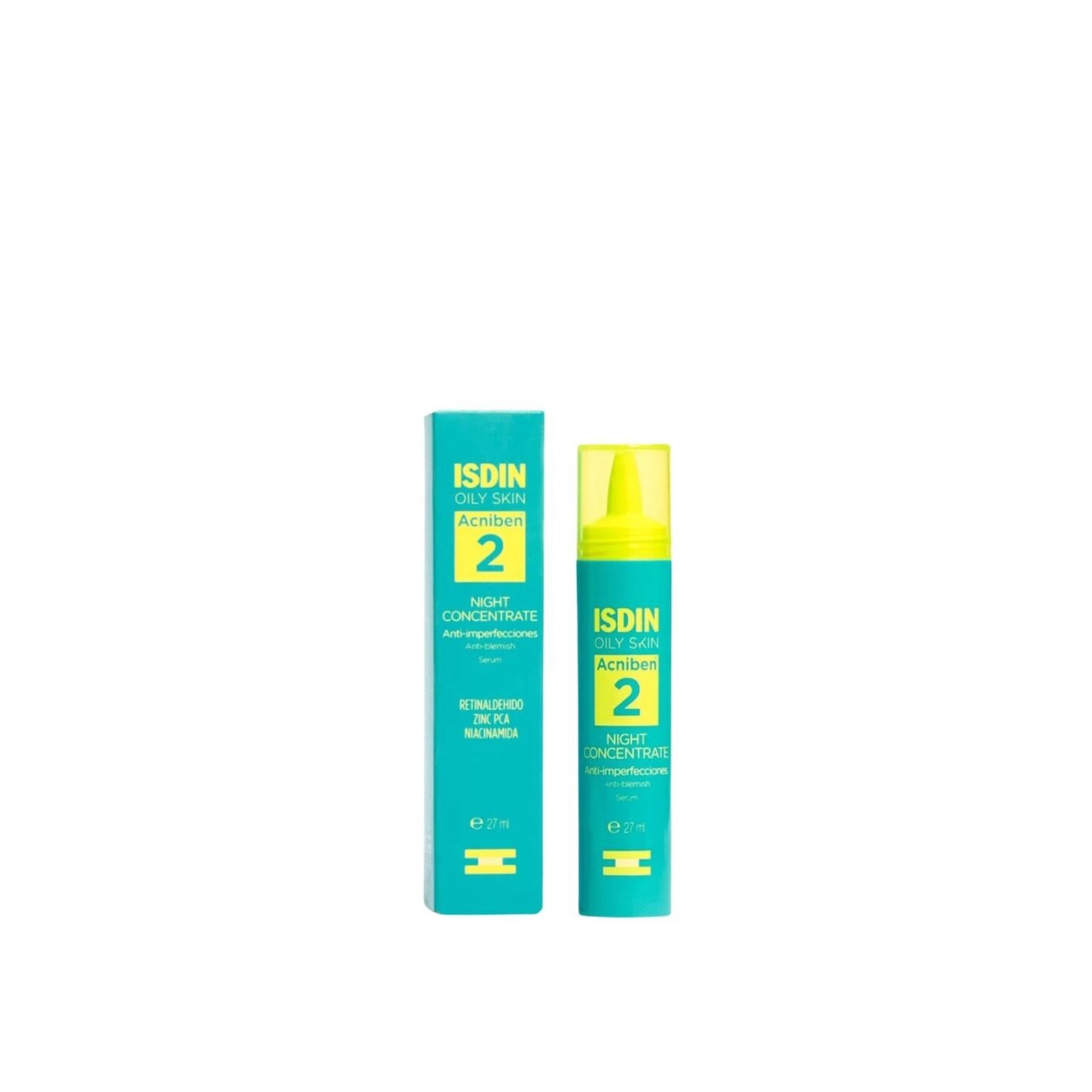 ISDIN Oily Skin Acniben 2 Night Concentrate Anti-Blemish Serum 27ml