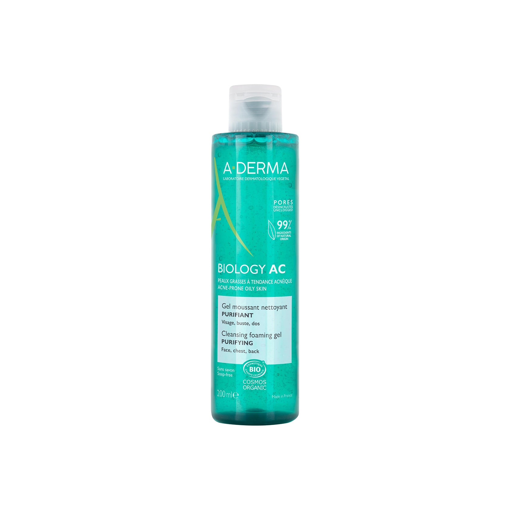 A-Derma Biology AC Purifying Cleansing Foaming Gel 200ml (6.76 fl oz)