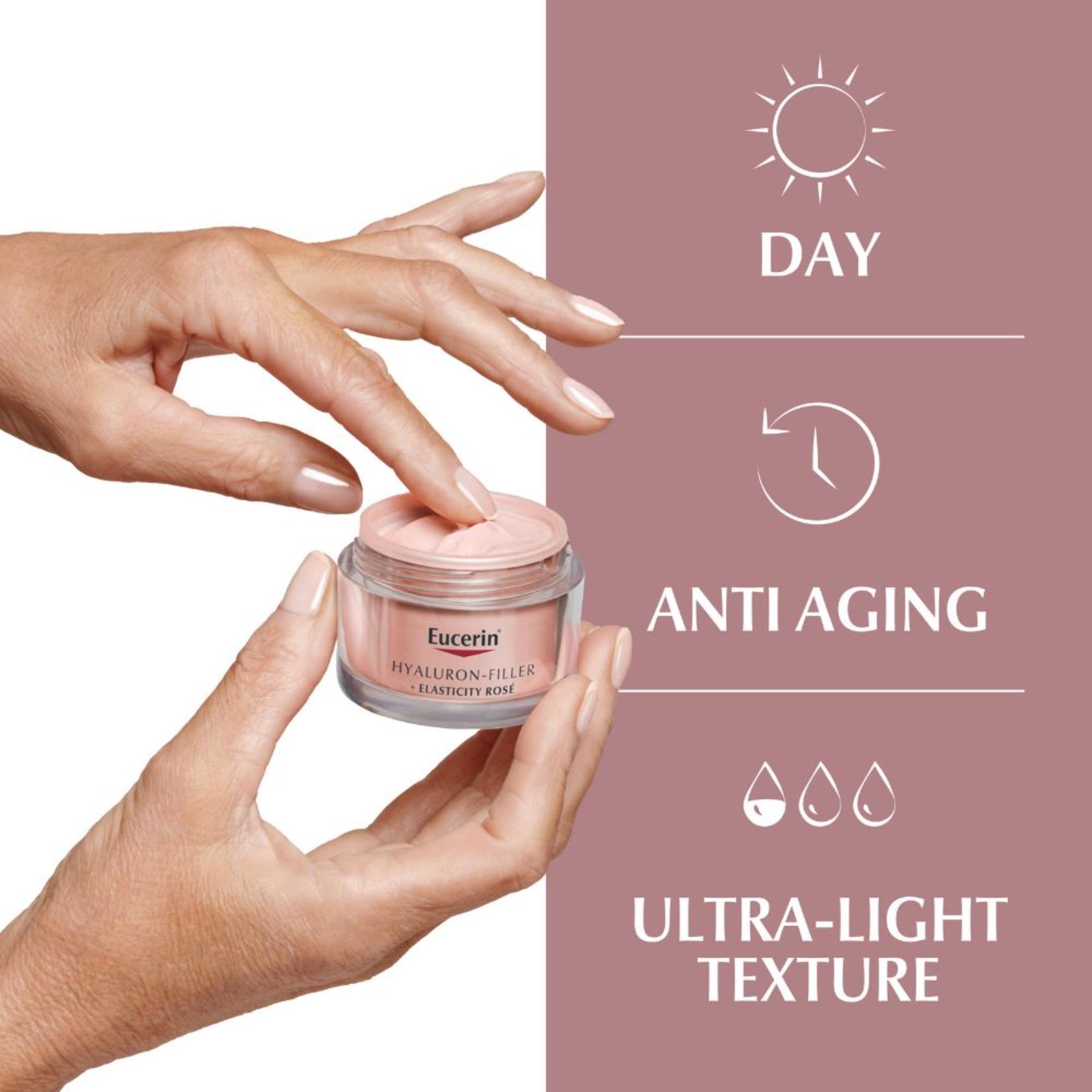 Eucerin Hyaluron-Filler + Elasticity Day Cream Rosé SPF30 50ml (1.69 fl oz)