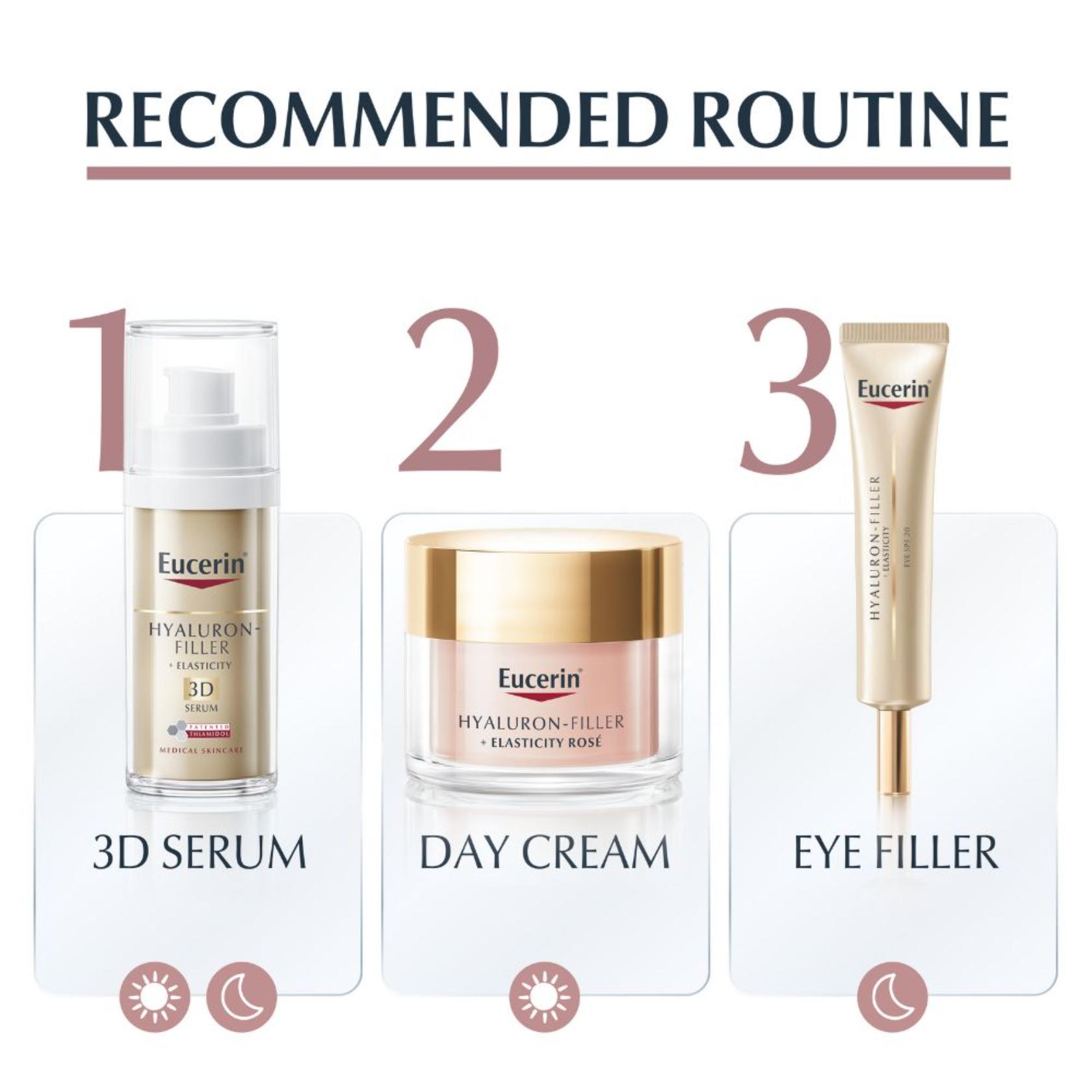 Eucerin Hyaluron-Filler + Elasticity Day Cream Rosé SPF30 50ml (1.69 fl oz)