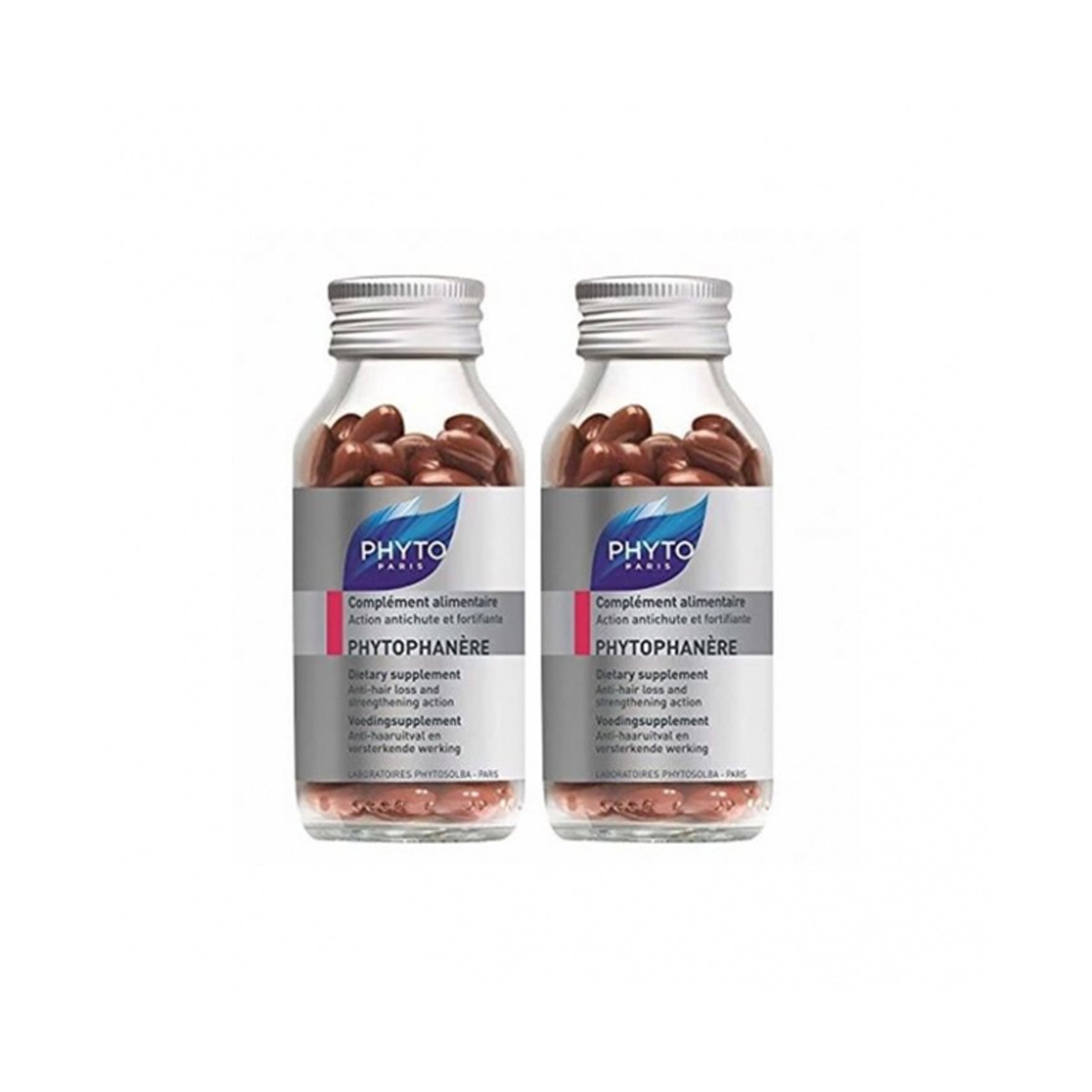Phytophanère Dietary Supplement Hair & Nails 2x120 Capsules 2x40,8gr
