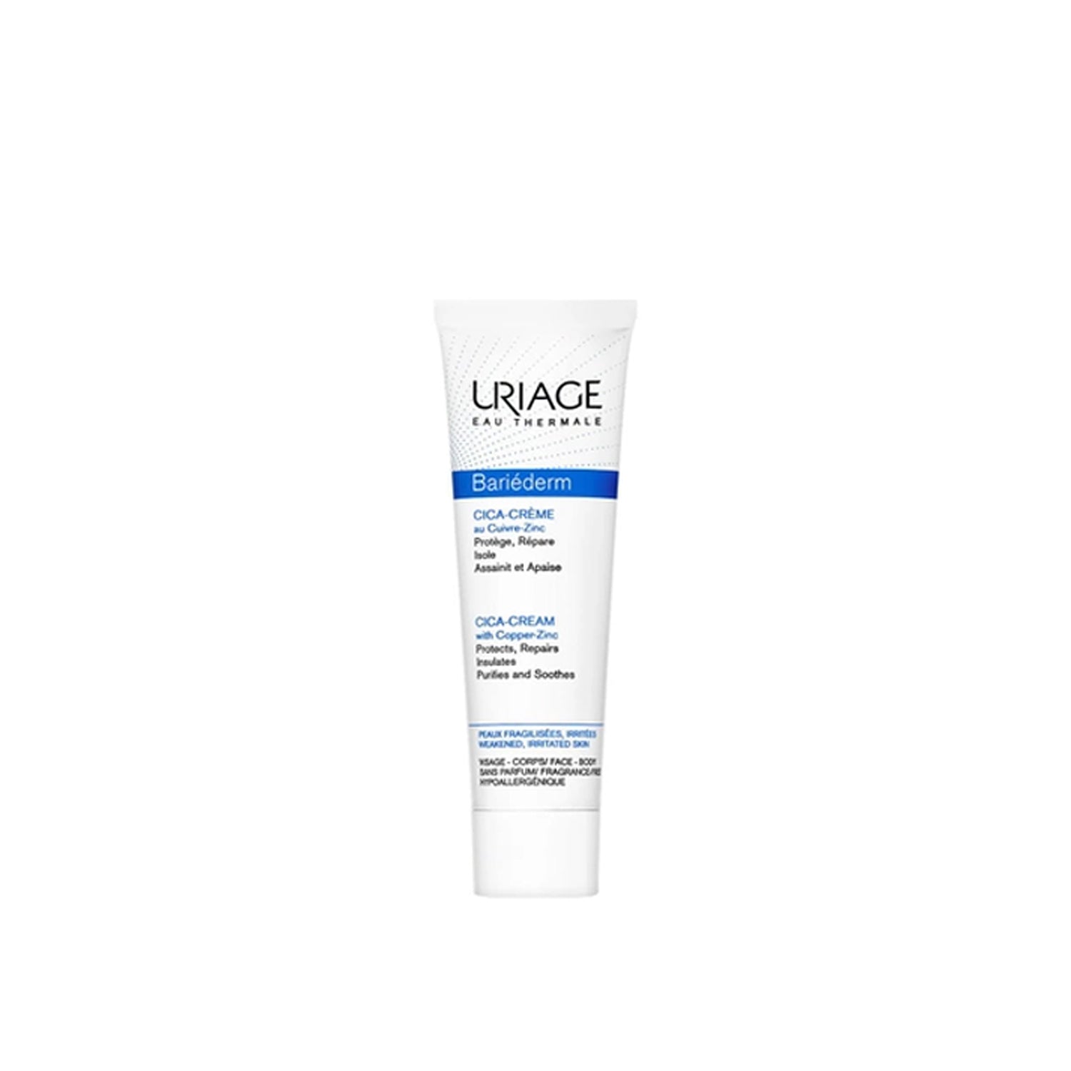 Uriage Bariéderm Repairing Cica-Cream with Cu-Zn 100ml