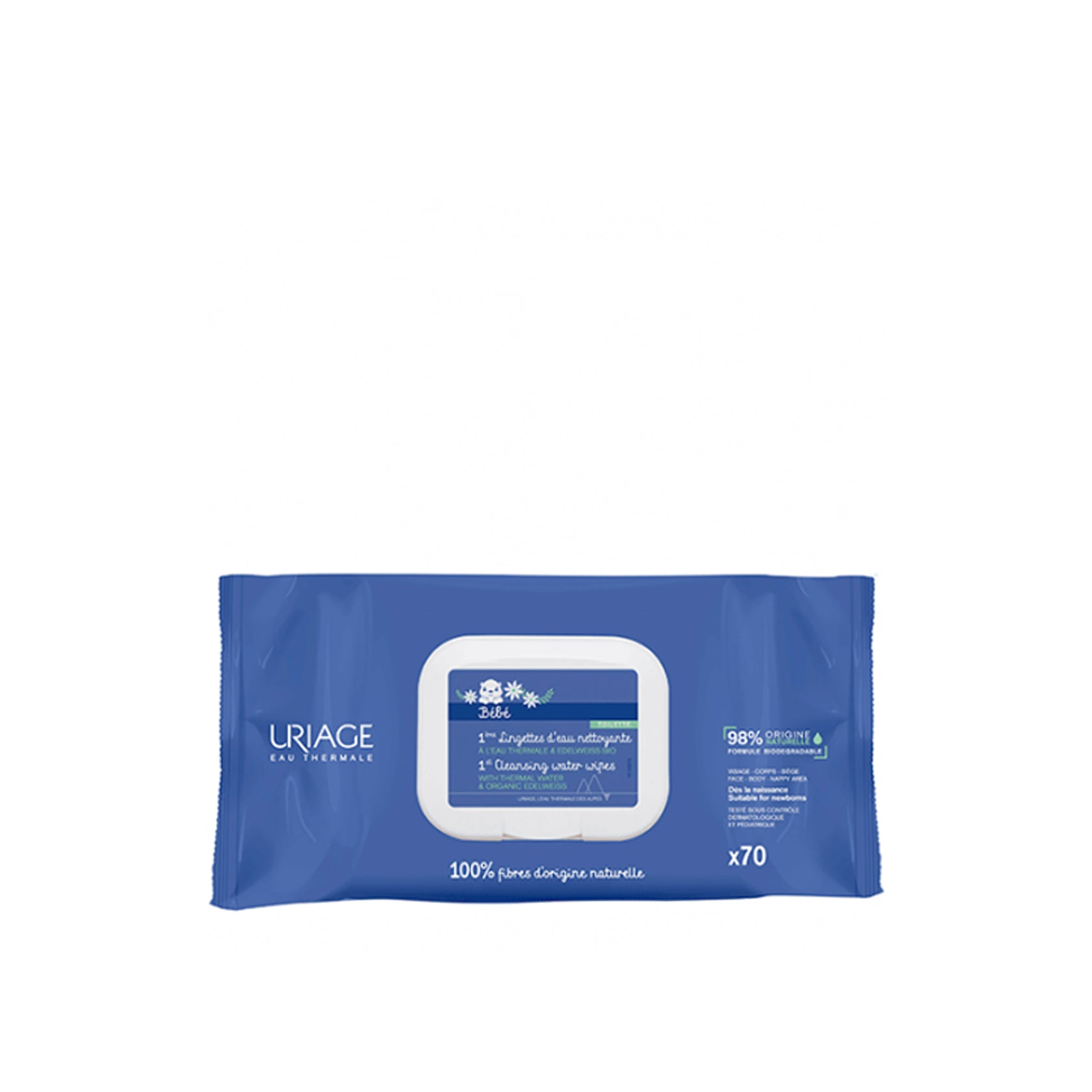 Uriage Baby 1st Cleansing Wipes x70