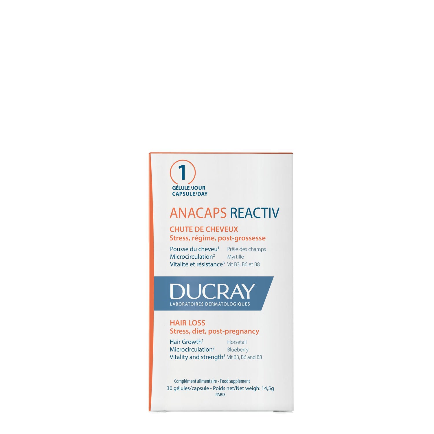 DUCRAY ANACAPS TRI-ACTIV HAIR LOSS 30 CAPSULES