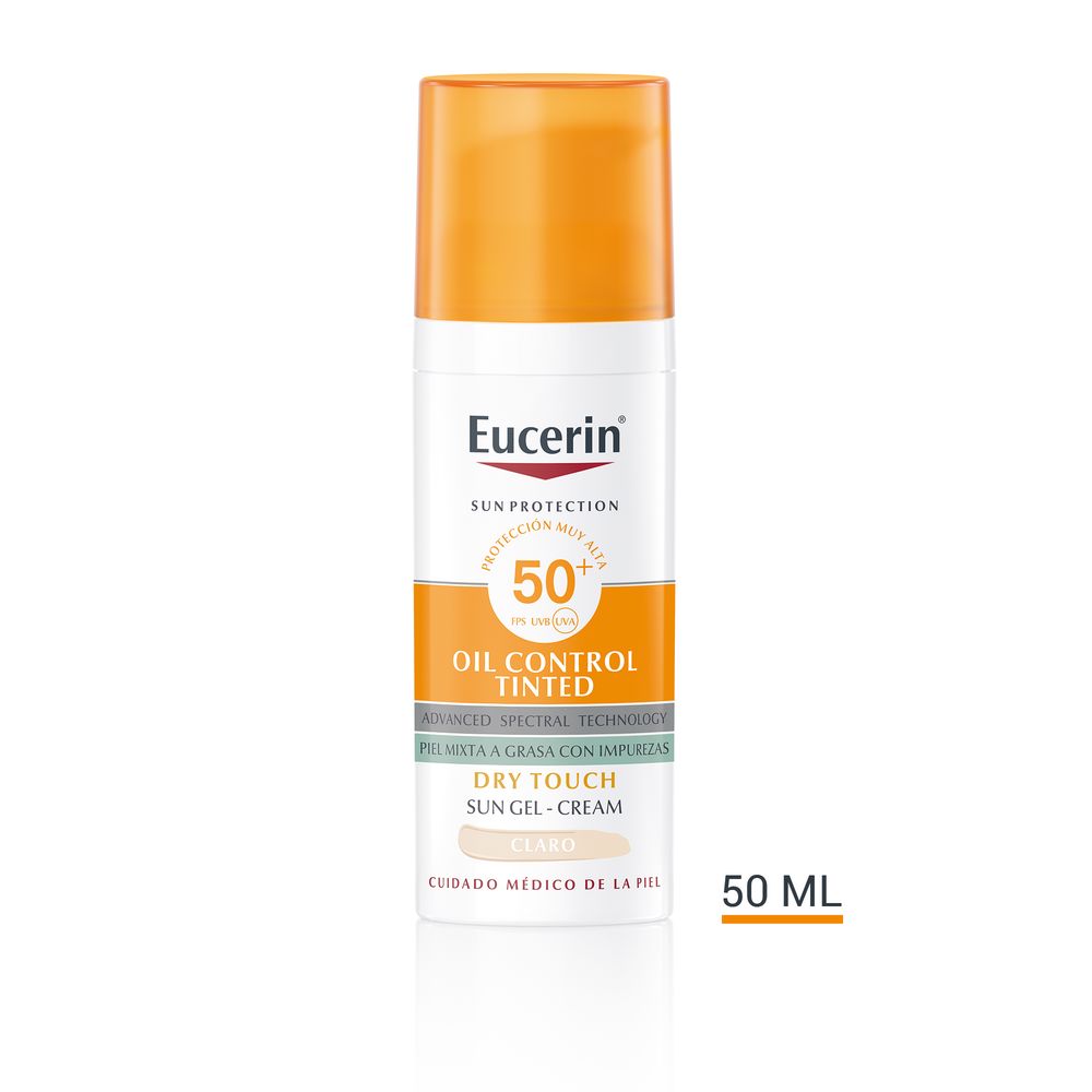 Eucerin Sun Protection Oil Control Dry Touch Tinted Gel-Cream SPF50+ Light 50ml