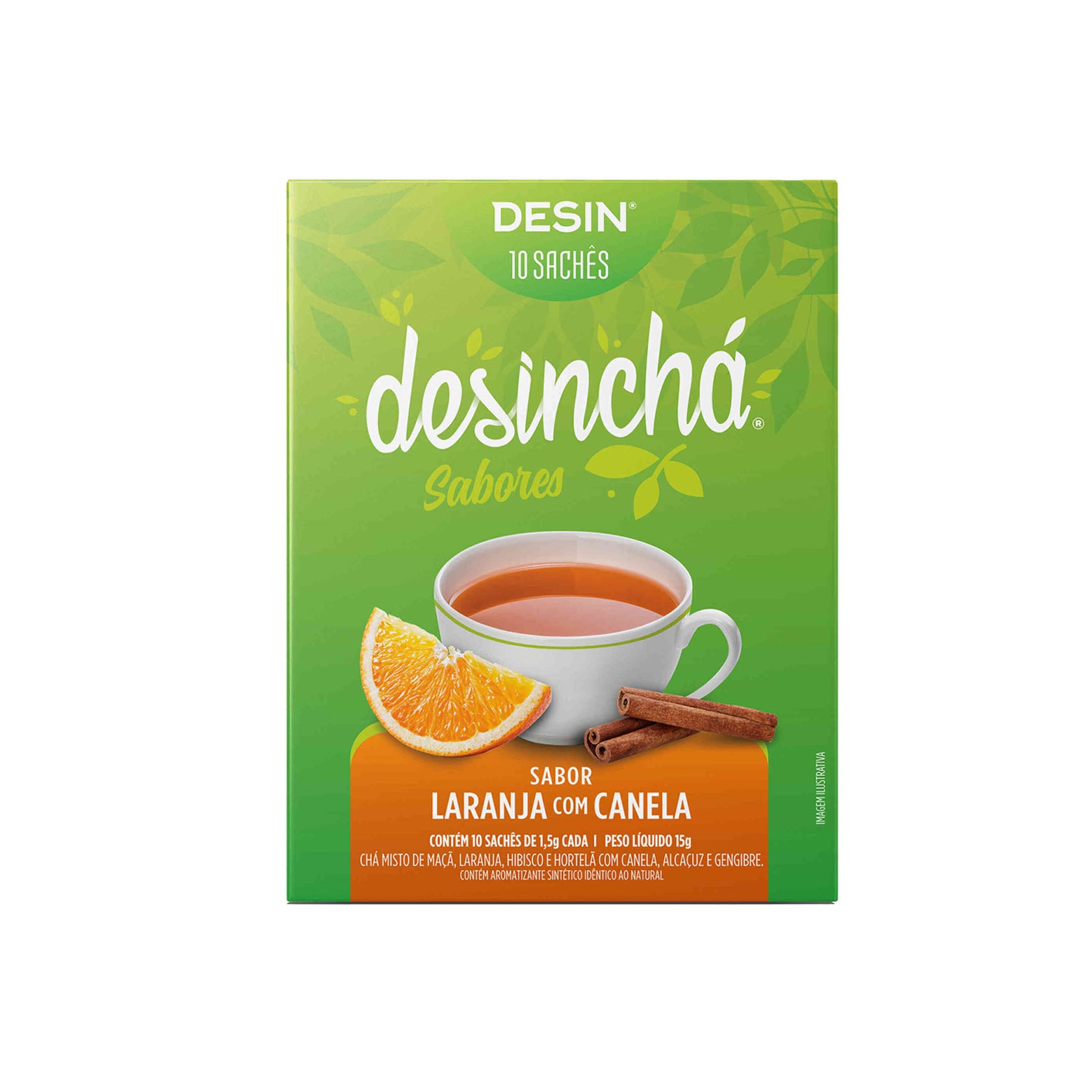 Té Desinchá sabor naranja y canela 10 bolsitas