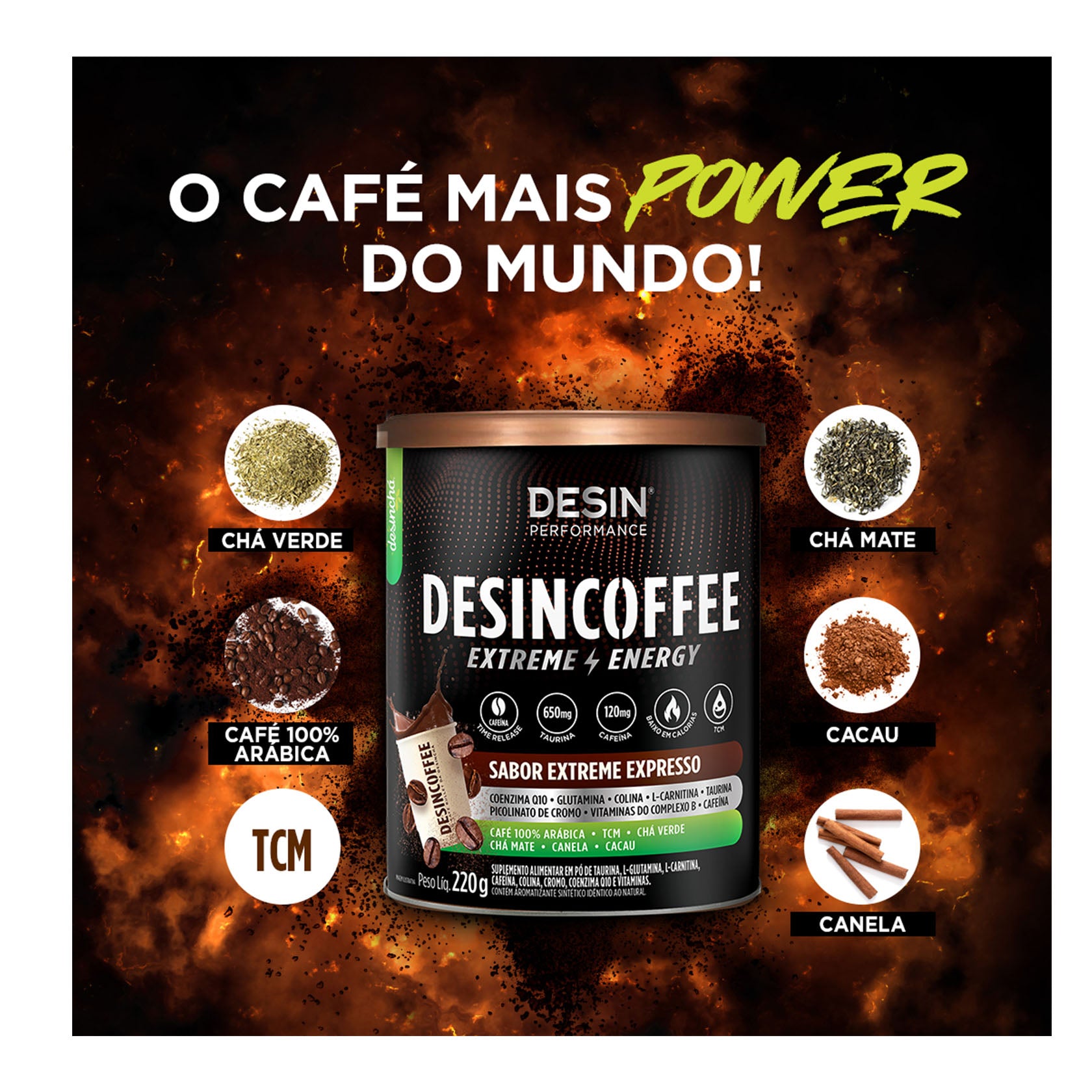 Desincoffee Café Sabor Espresso Extreme 220 gr