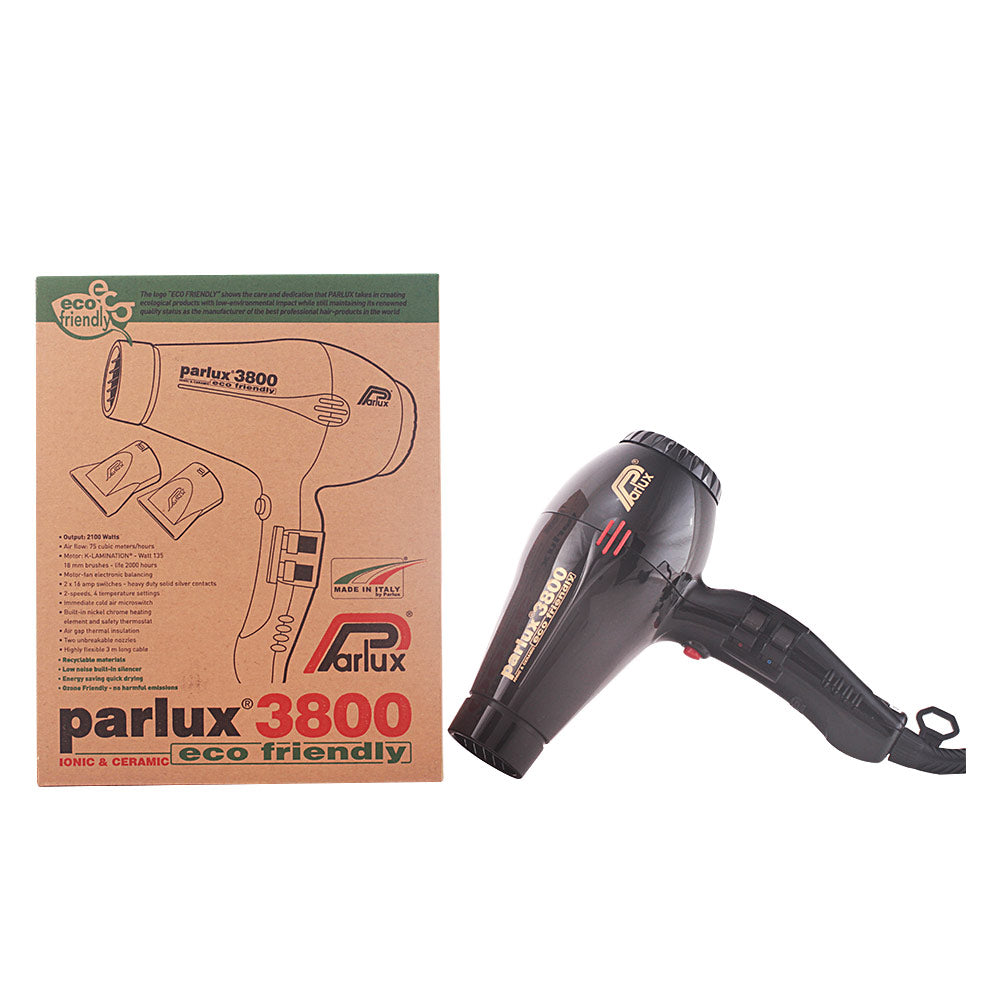 Parlux 3800 Eco Hair Dryer - Black