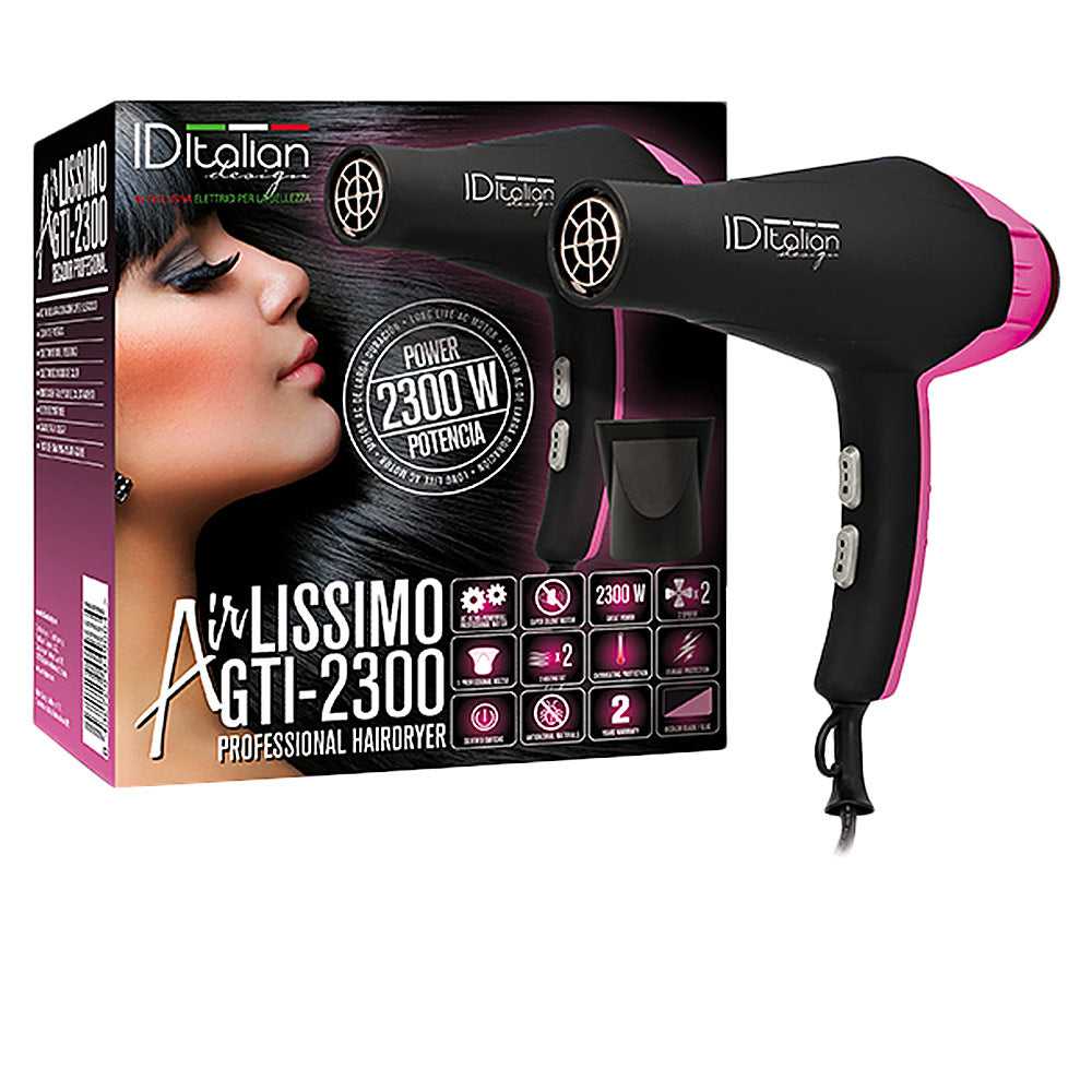 Id Italian Airlissimo GTI 2300 Professional Hair Dryer - Pink