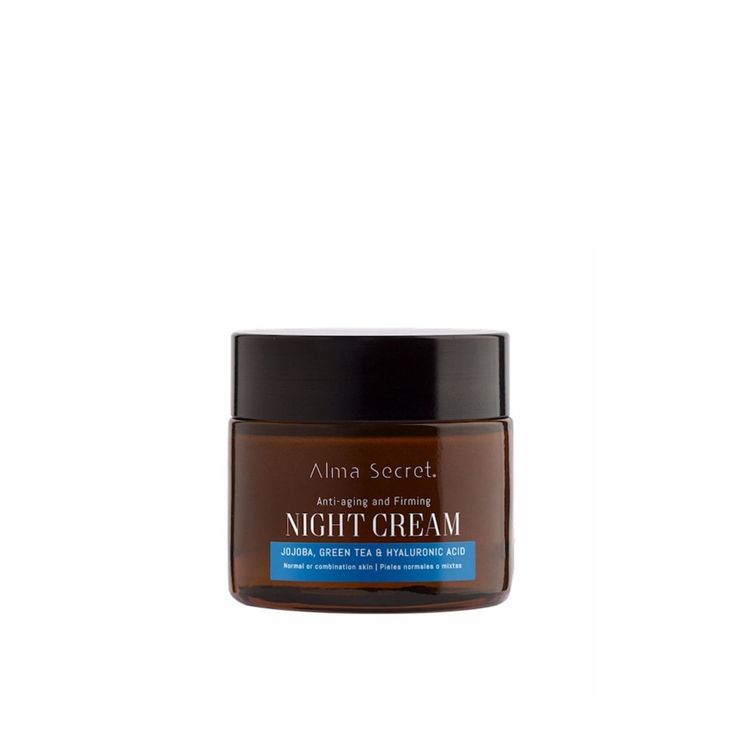 Alma Secret Anti-Aging and Firming Jojoba, Green Tea & Hyaluronic Acid Night Cream 50ml
