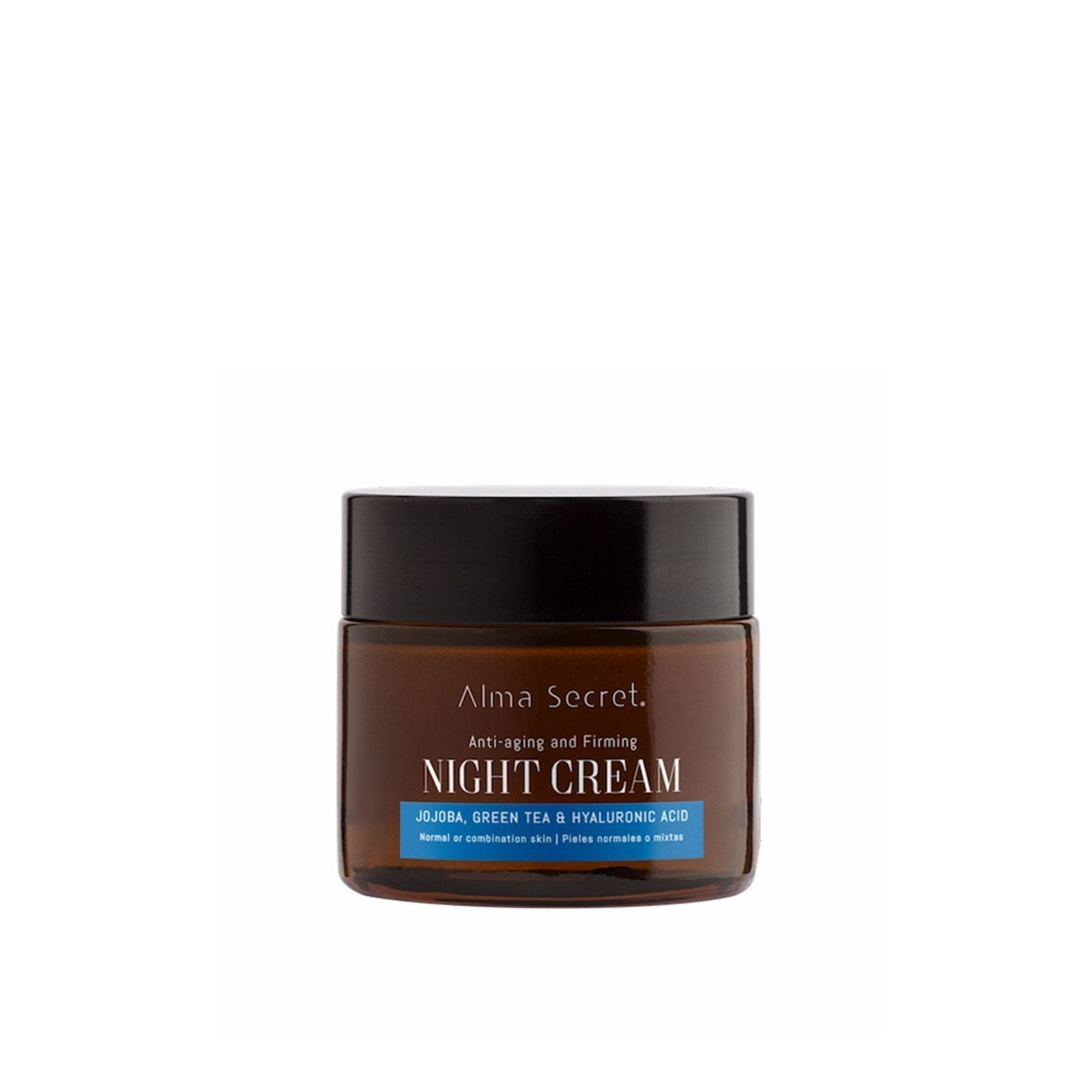 Alma Secret Anti-Aging and Firming Jojoba, Green Tea & Hyaluronic Acid Night Cream 50ml