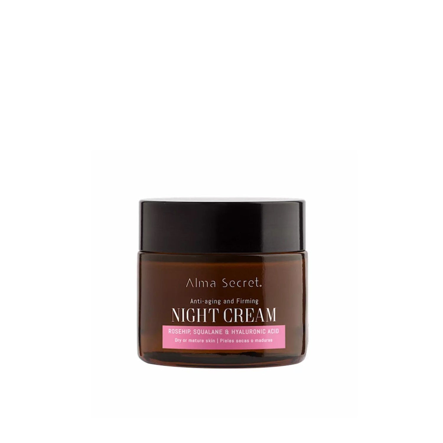 Alma Secret Anti-Aging and Firming Rosehip, Squalane & Hyaluronic Acid Night Cream 50ml