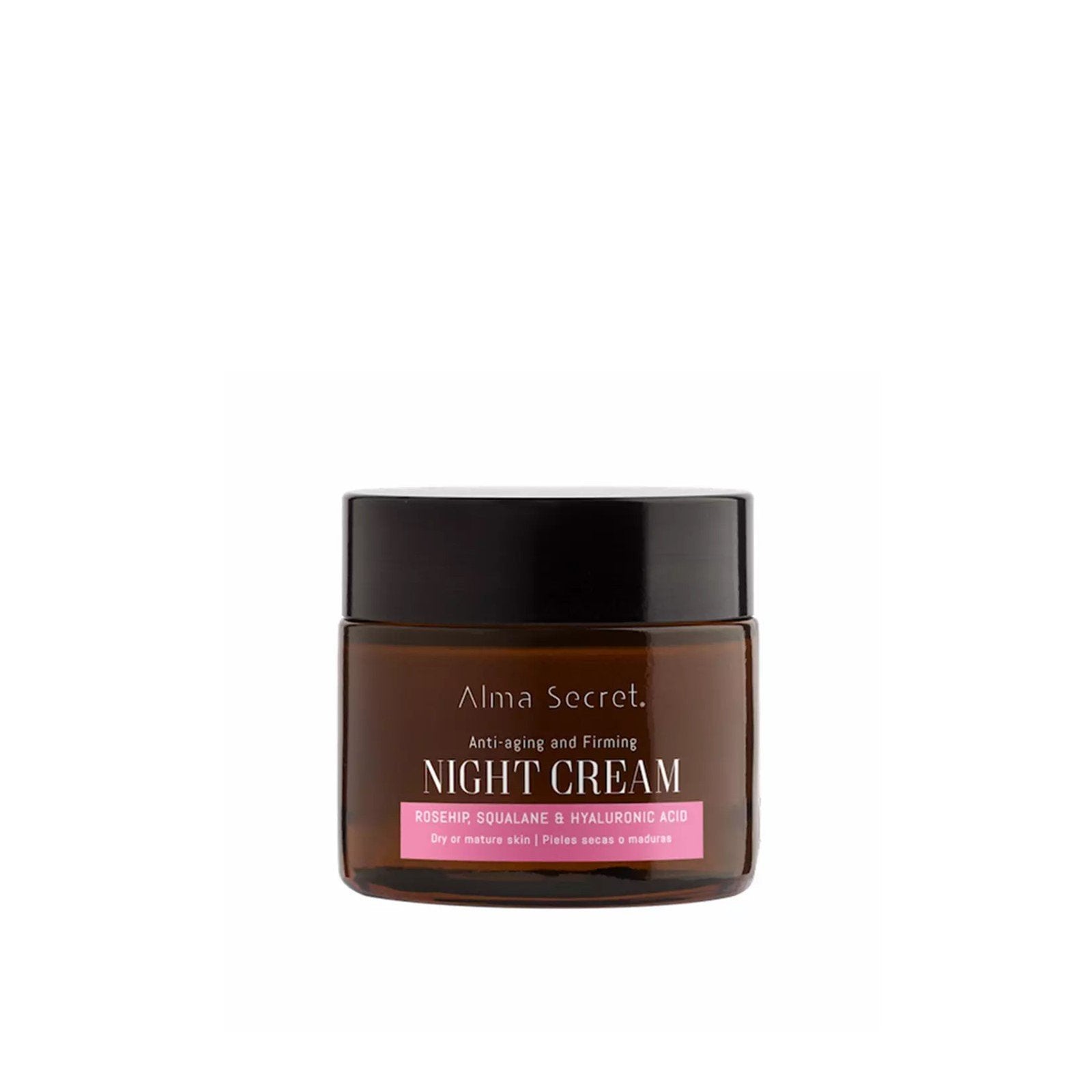 Alma Secret Anti-Aging and Firming Rosehip, Squalane & Hyaluronic Acid Night Cream 50ml