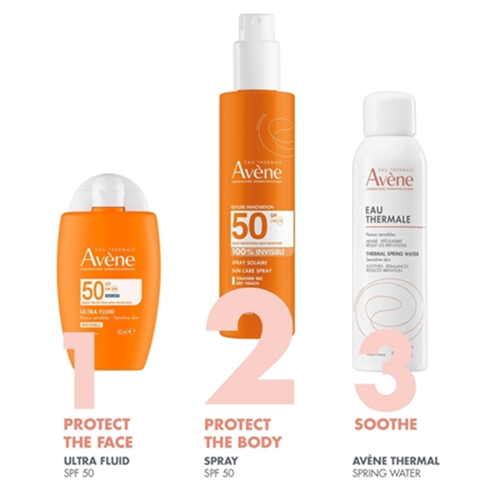 Avène 100% Invisible Sun Care Spray SPF50 Sunscreen 200ml