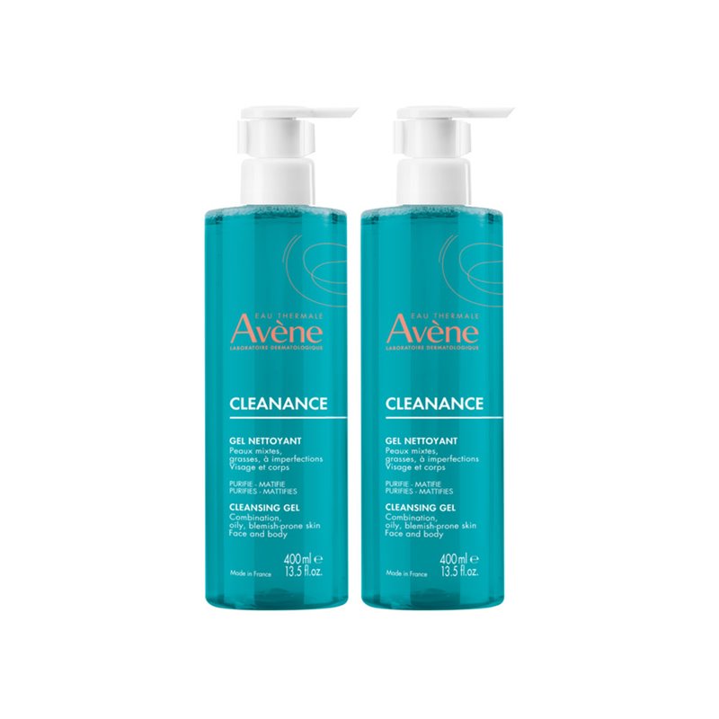 Avène Cleanance Cleansing Gel Pack 2 X 400 Ml