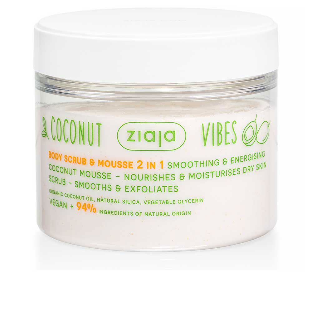 Ziaja Coconut Vibes 2-in-1 Body Scrub & Mousse 270ml