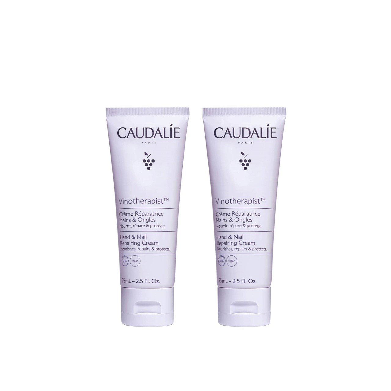 Caudalie Vinotherapist Hand & Nail Repairing Cream 75ml x2