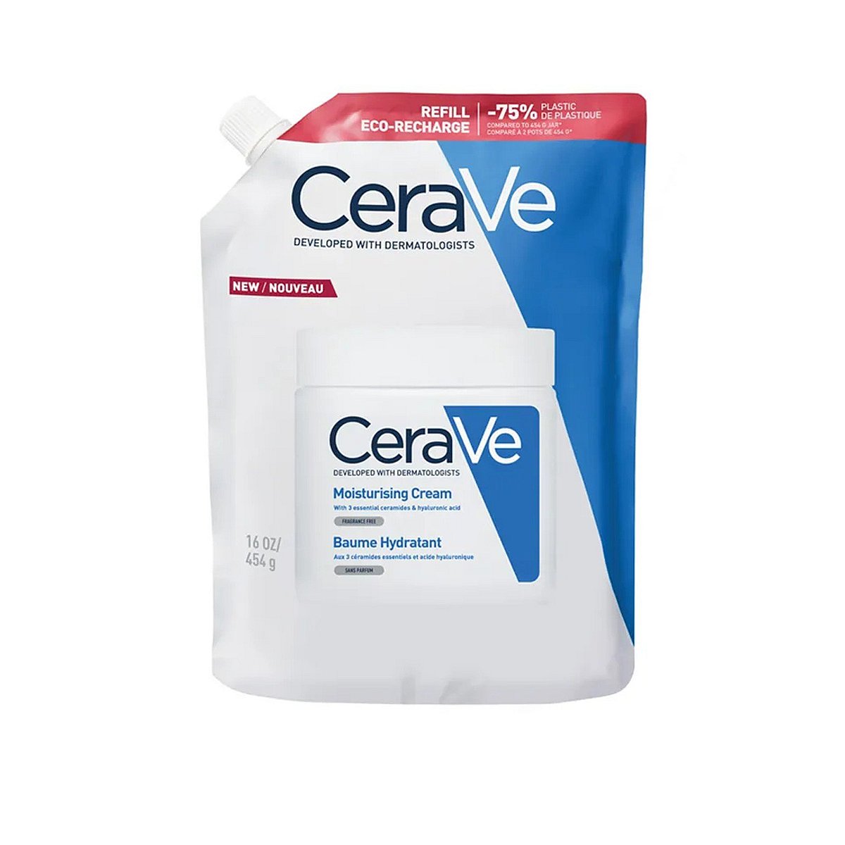 Cerave Moisturizing Cream Dry to Very Dry Skin Refill 454 gr