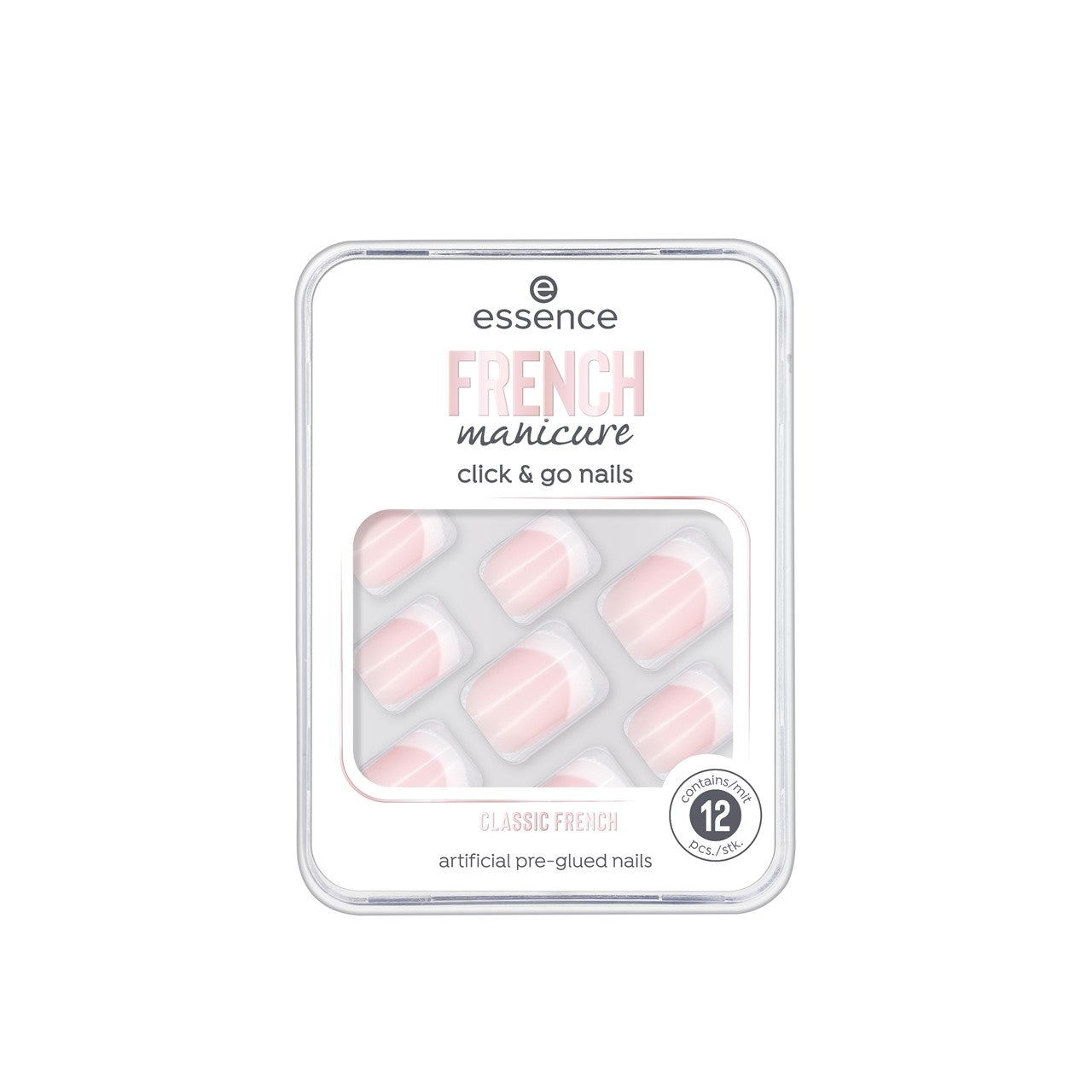 essence French Manicure Click & Go Nails 01 Classic French x12