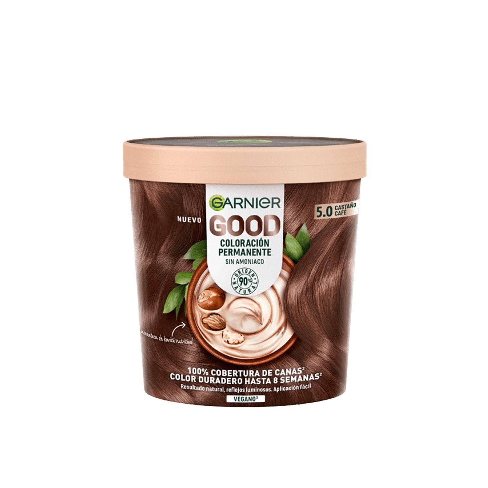 Tinte Permanente Garnier Good 5.0 Marrón Café Tostado