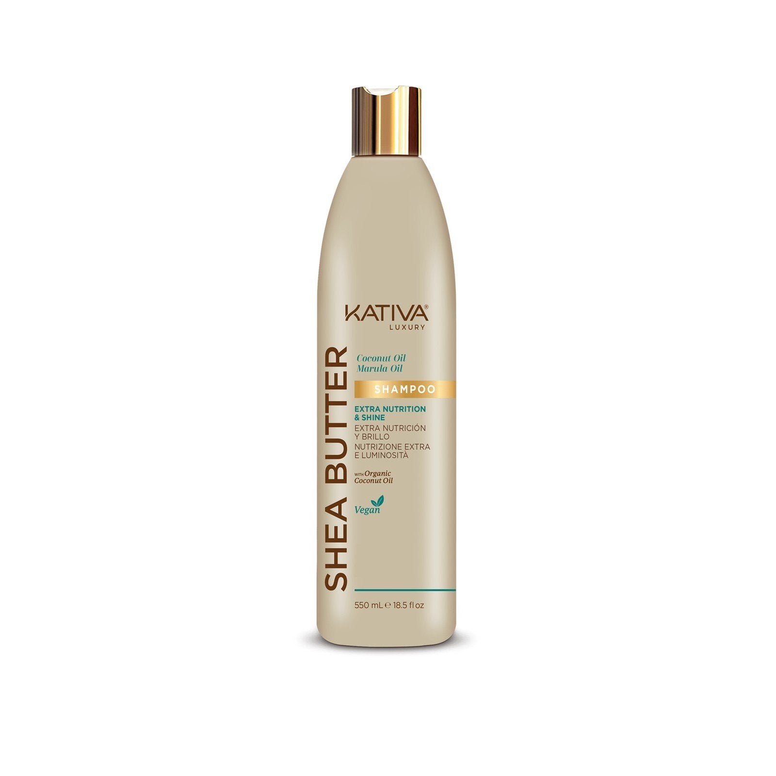 Kativa Luxury Shea Butter Extra Nutrition & Shine Shampoo 550ml