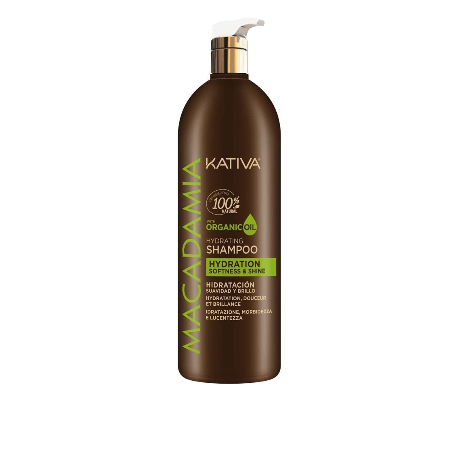 Kativa Macadamia Hydration Softness & Shine Shampoo 1L