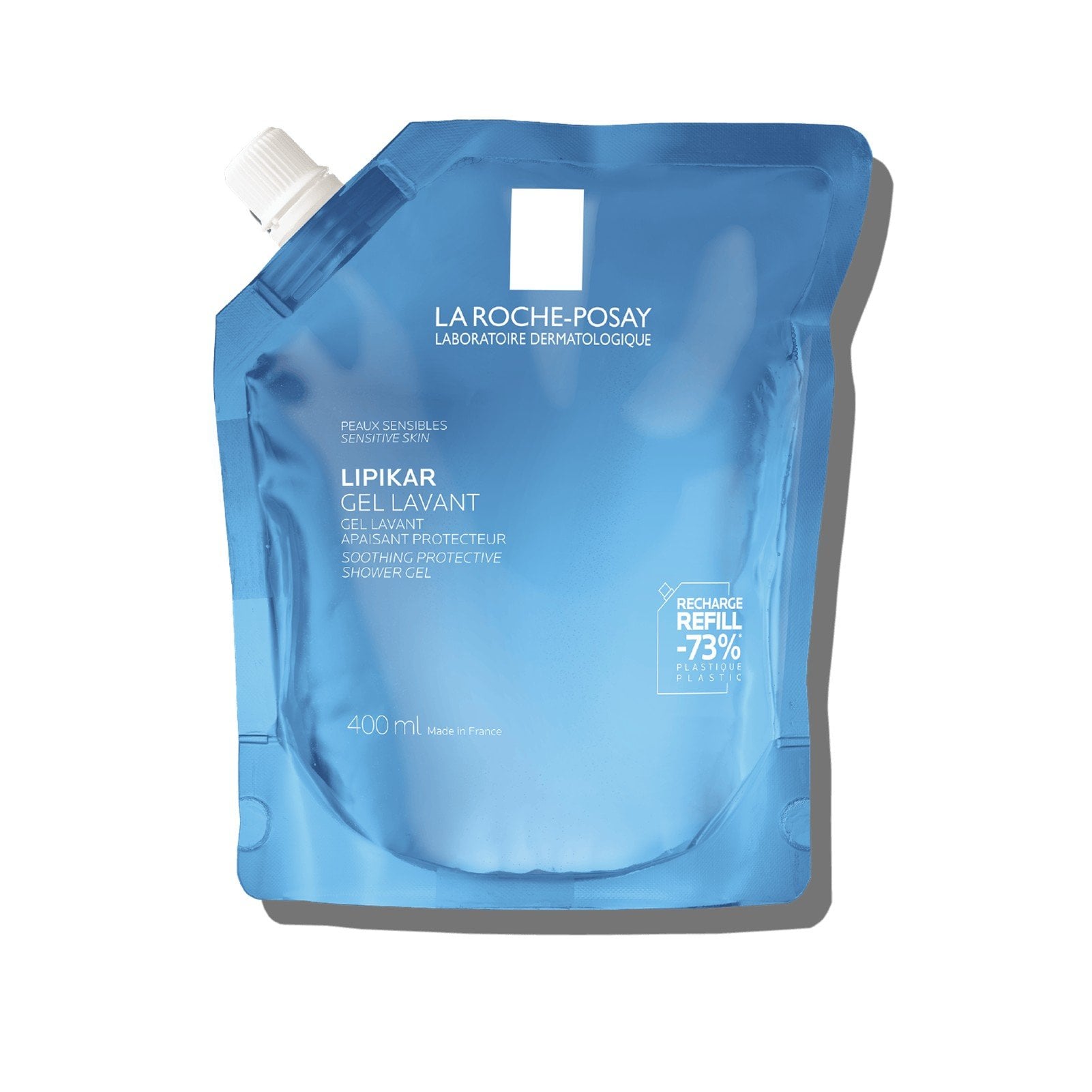 La Roche Posay Lipikar Physiological Shower Gel Suitable for Sensitive and Dry Skin, 400 ml Refill