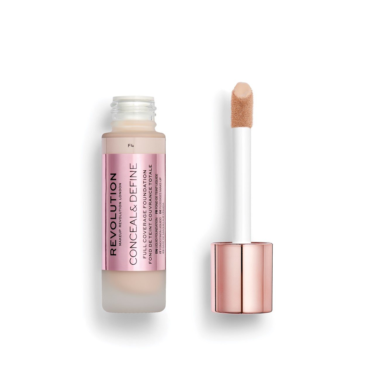 Makeup Revolution Conceal & Define Foundation F4 23ml