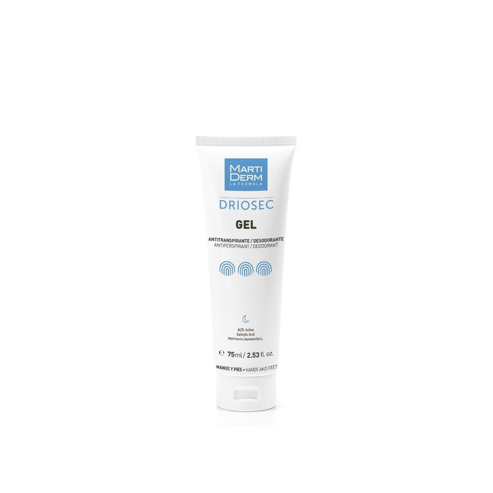 Martiderm Driosec Gel Antiperspirant/Deodorant Hands & Feet 75ml
