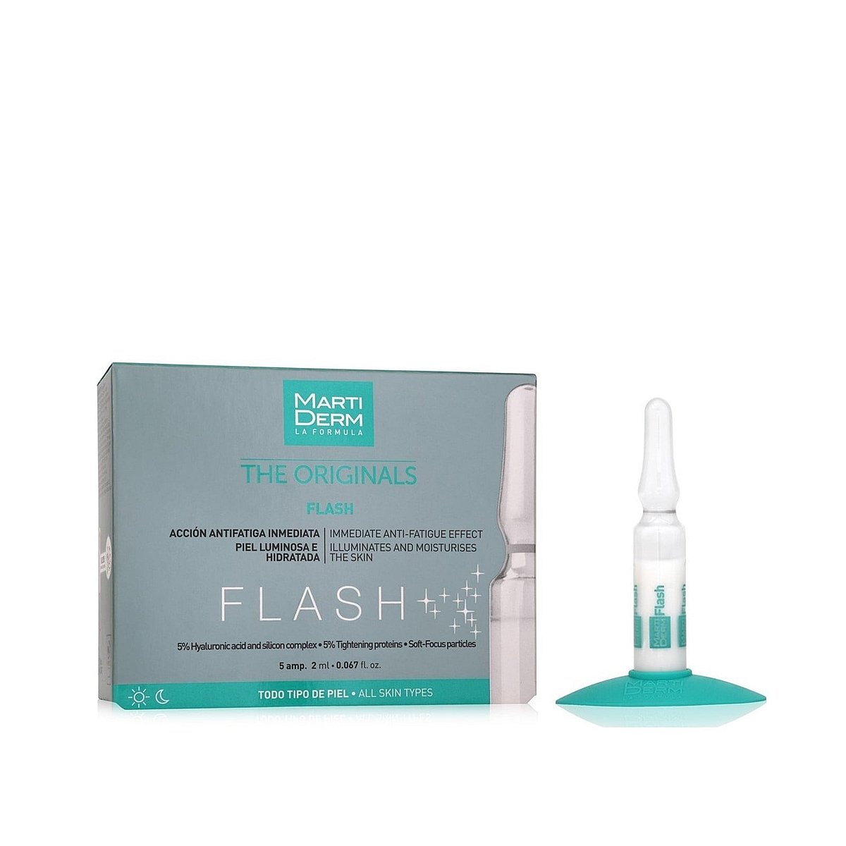 Martiderm The Originals Ampolas Flash Efeito Luminosidade Instantânea 5x2ml