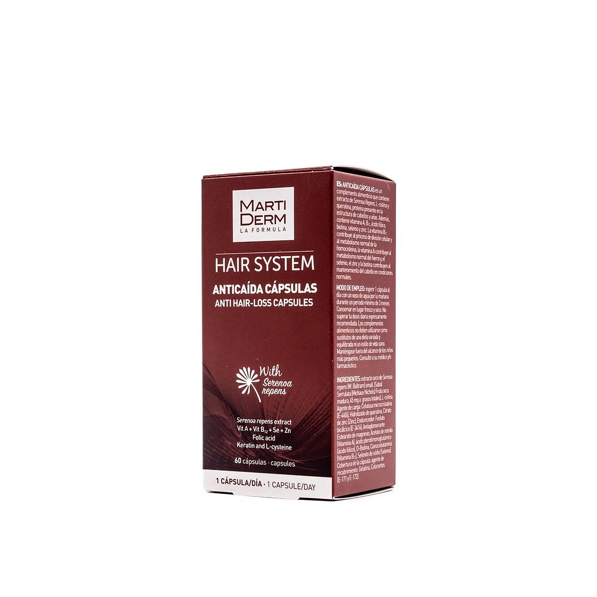 MartiDerm Hair System Cápsulas Antiqueda x60