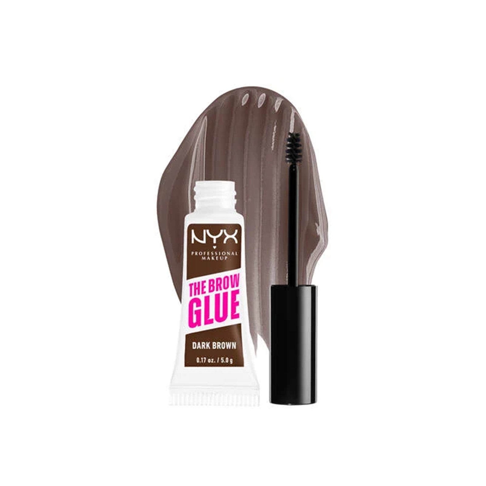 Nyx Professional Make Up NYX Pro Makeup The Brow Glue Gel Modelador de Sobrancelhas Instantâneo 04 Dark Brown 5g