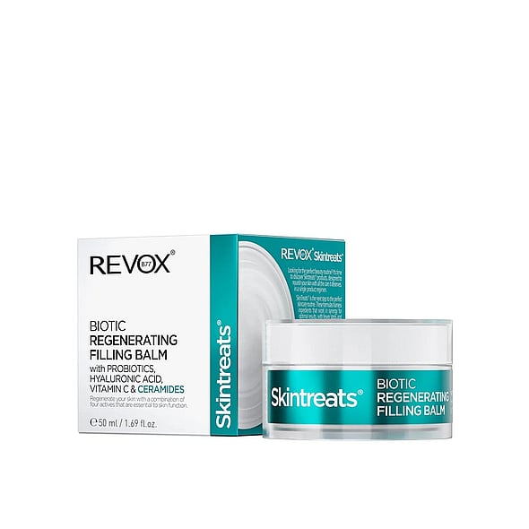 Revox B77 Skintreats Biotic Regenerating Filling Balm 50ml moisturizes, tightens, and supports skin barrier