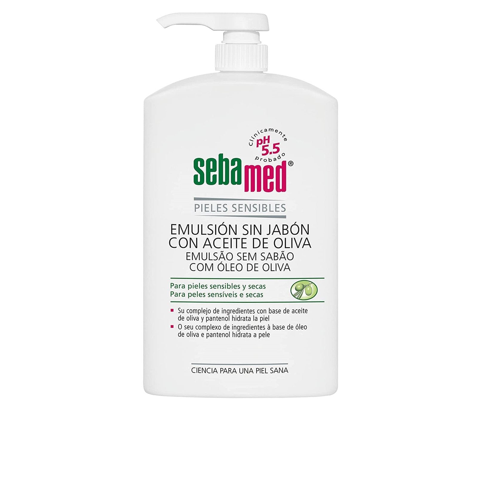 Sebamed Emulsion Olive Face & Body Wash 1L