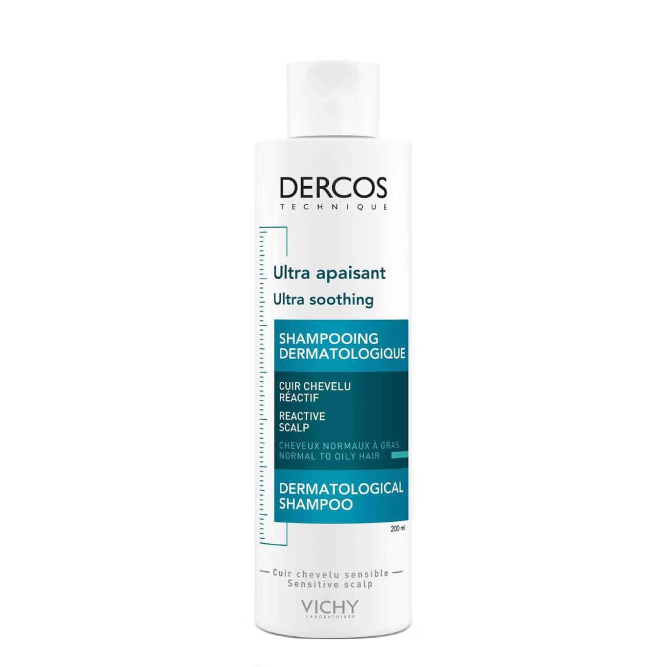 Vichy Dercos Ultra Soothing Shampoo Normal To Oily Hair 200ml