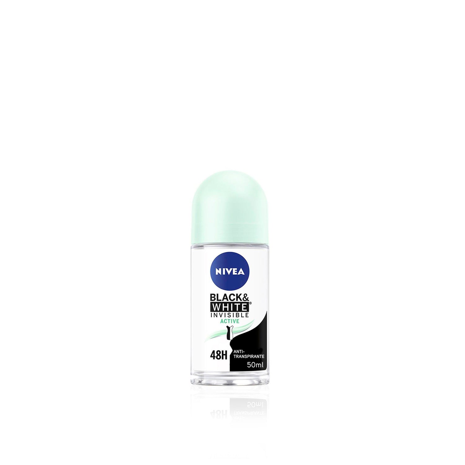 Nivea Deodorant Roll-On Invisible For Black & White Active 50 Ml