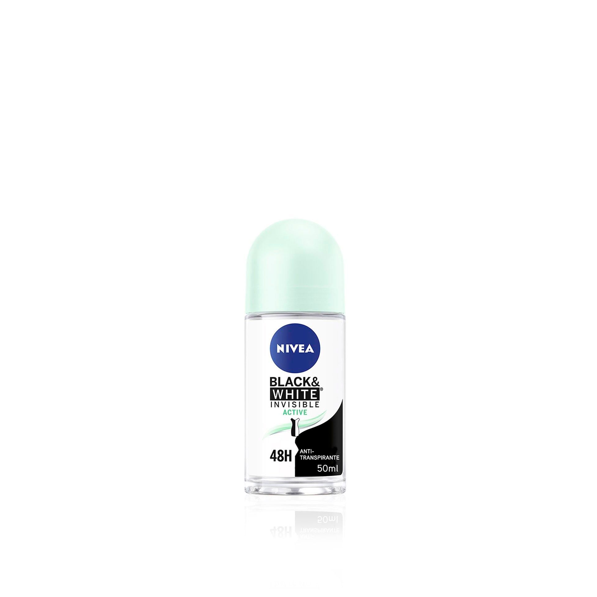 Nivea Déodorant Roll-On Invisible Pour Noir & Blanc Actif 50 Ml