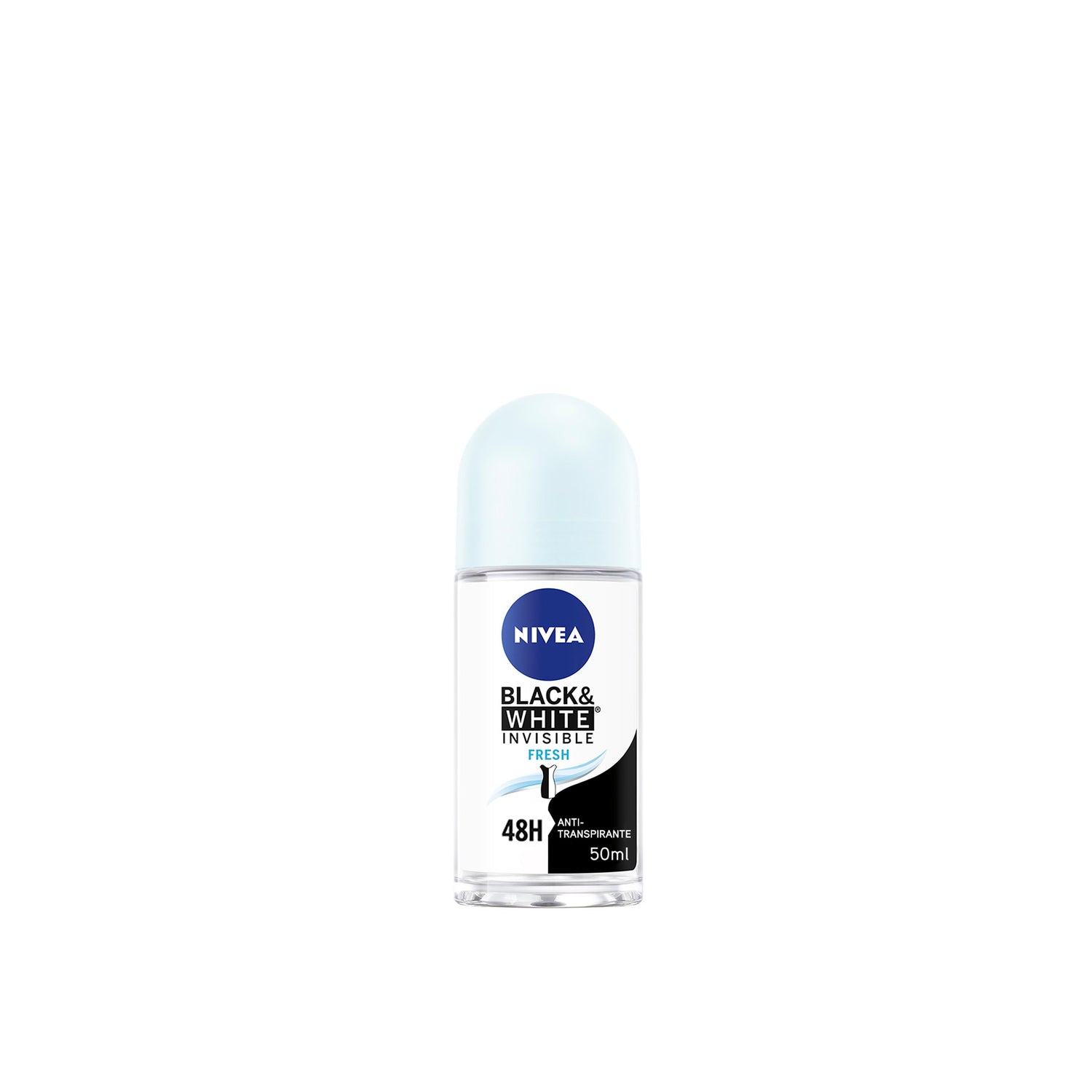 Nivea Invisible For Black & White Deodorant Roll-On Fresh 50 Ml