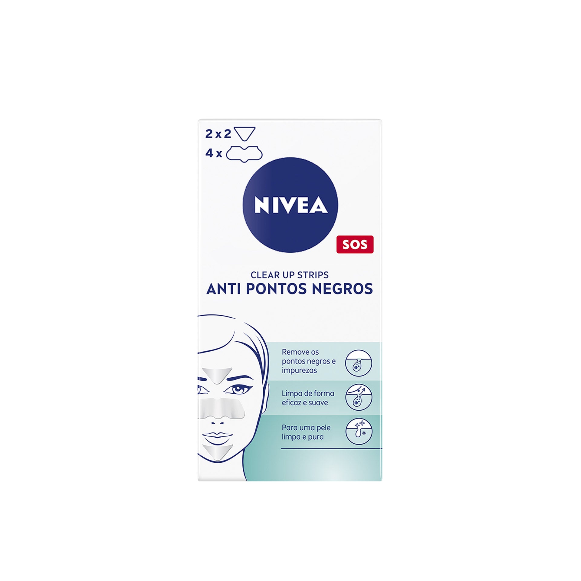 Nivea Clear-up Strip Anti Blackhead Face Band 6 pcs