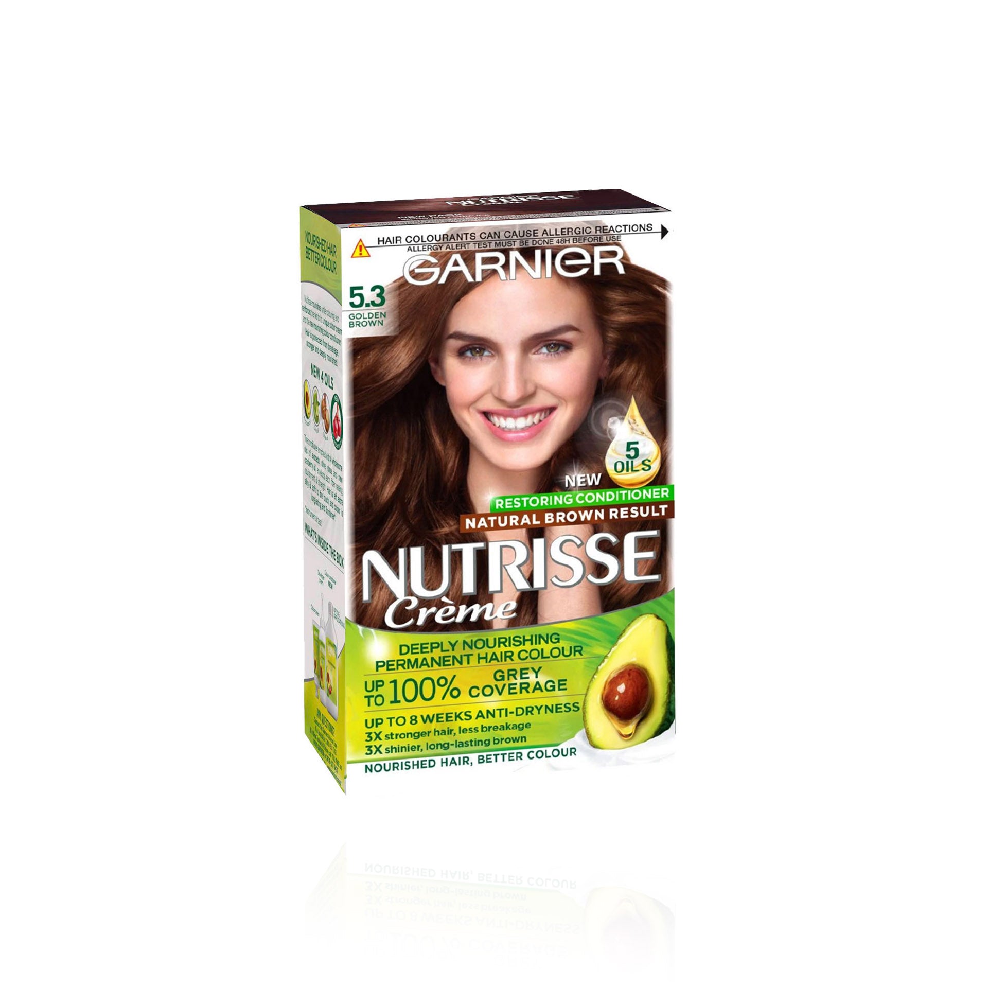 Garnier Nutrisse Permanent Color Light Brown Golden 5.3