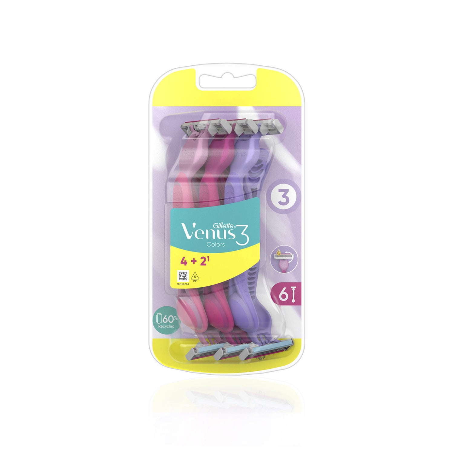 Gillette Simply Venus 3 Plus Des 4 + 2 Un