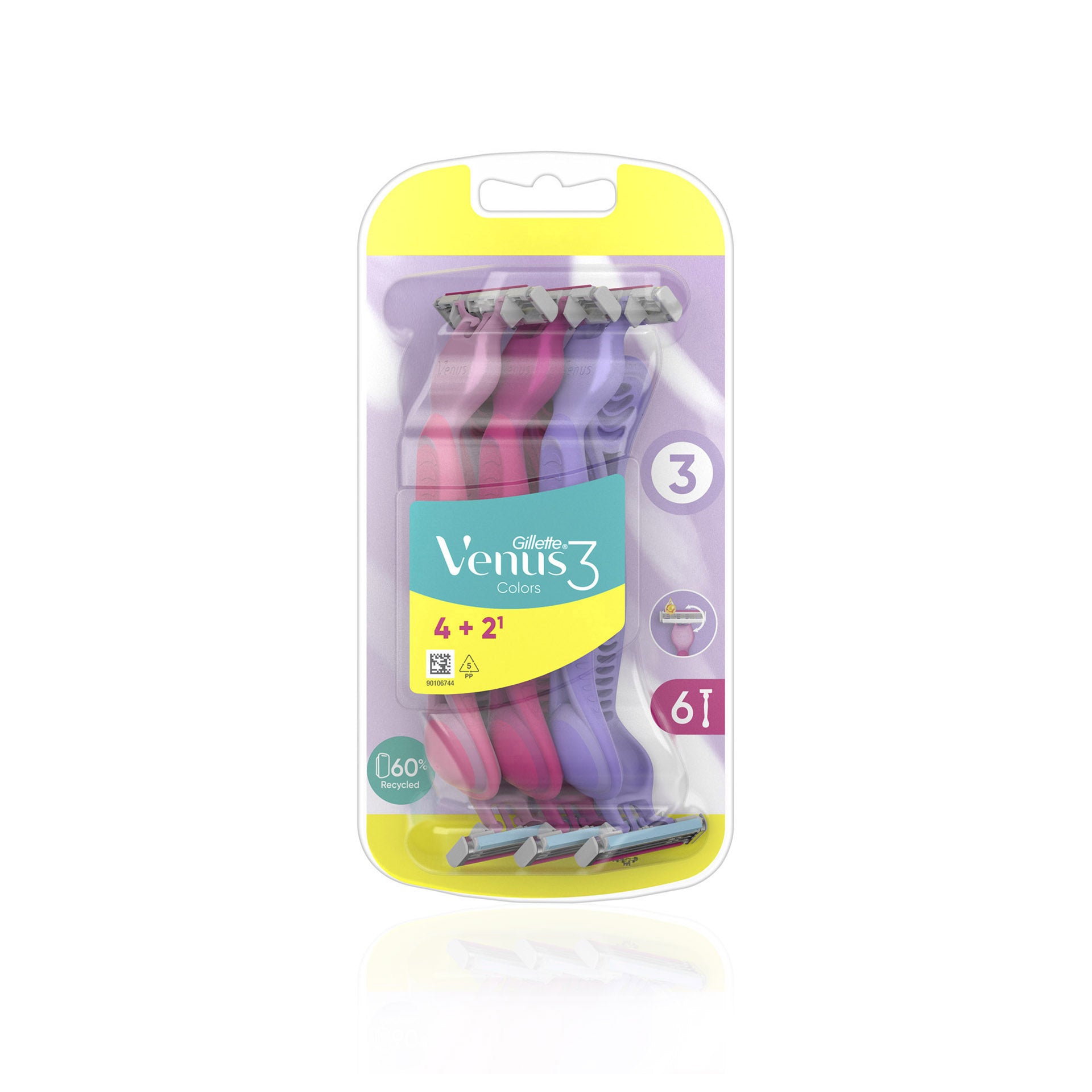 Gillette Simply Venus 3 Plus Des 4 + 2 Un